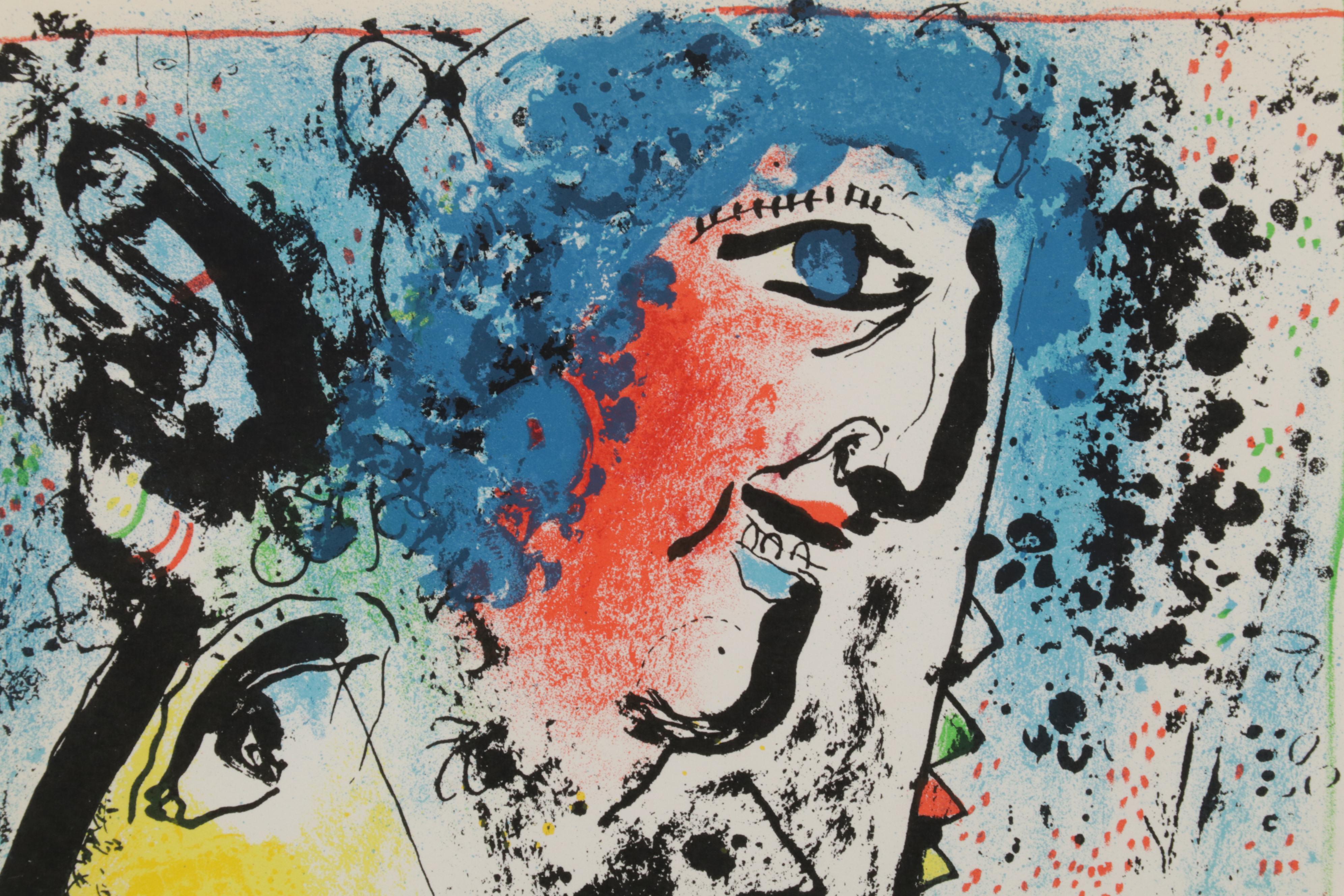 Marc Chagall Lithograph Frontispiece From "The Lithographs of Chagall," 1960