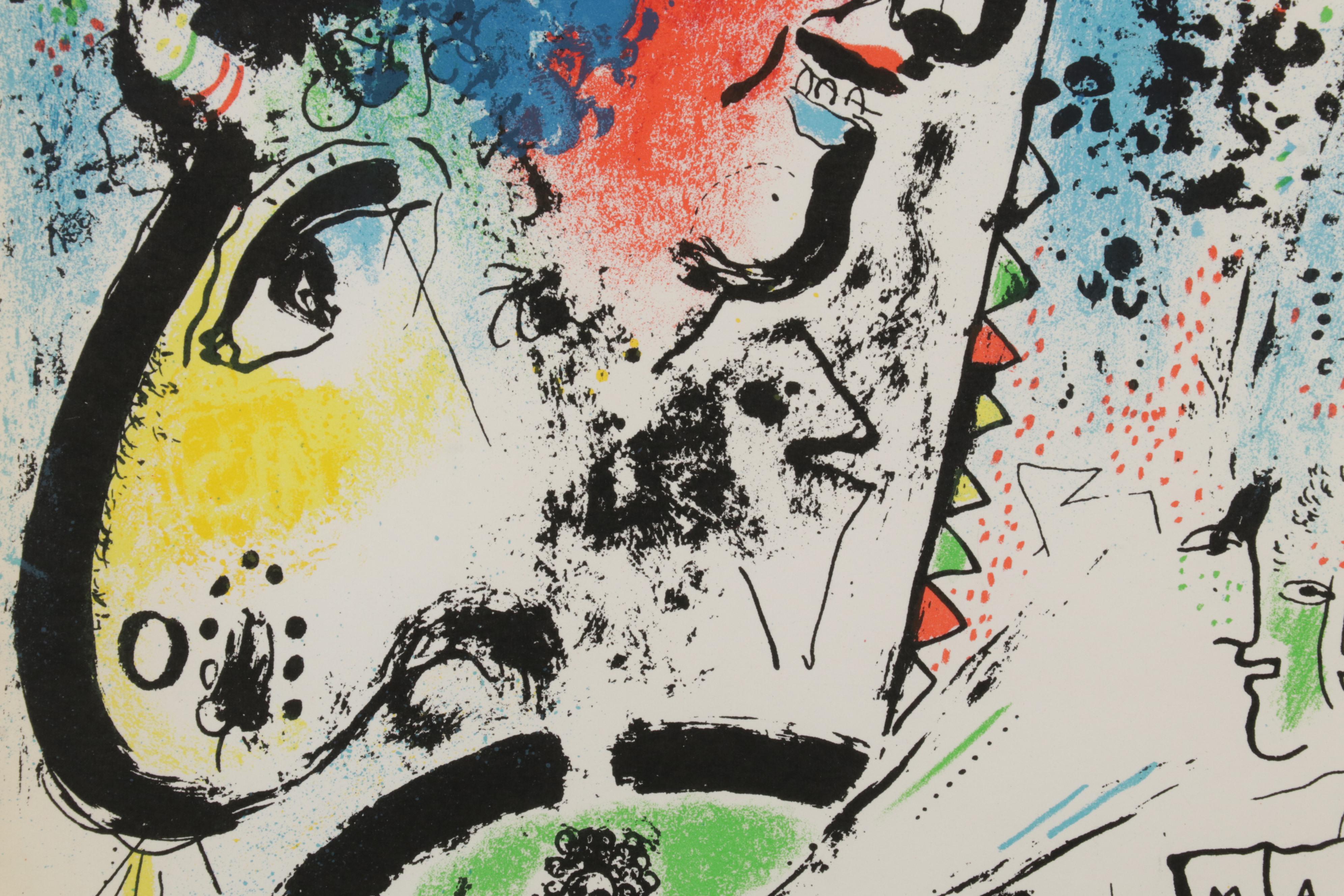 Marc Chagall Lithograph Frontispiece From "The Lithographs of Chagall," 1960