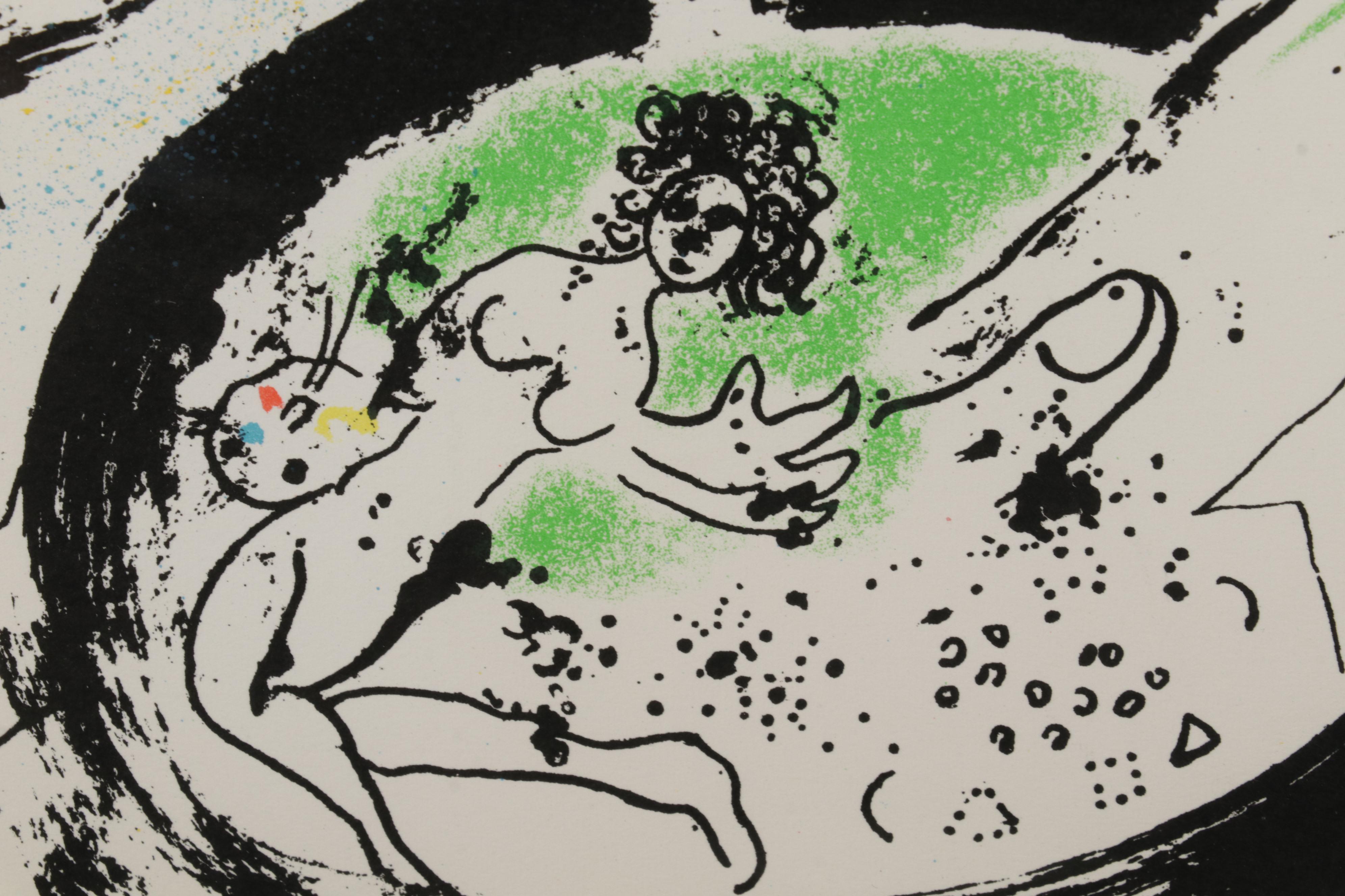 Marc Chagall Lithograph Frontispiece From "The Lithographs of Chagall," 1960