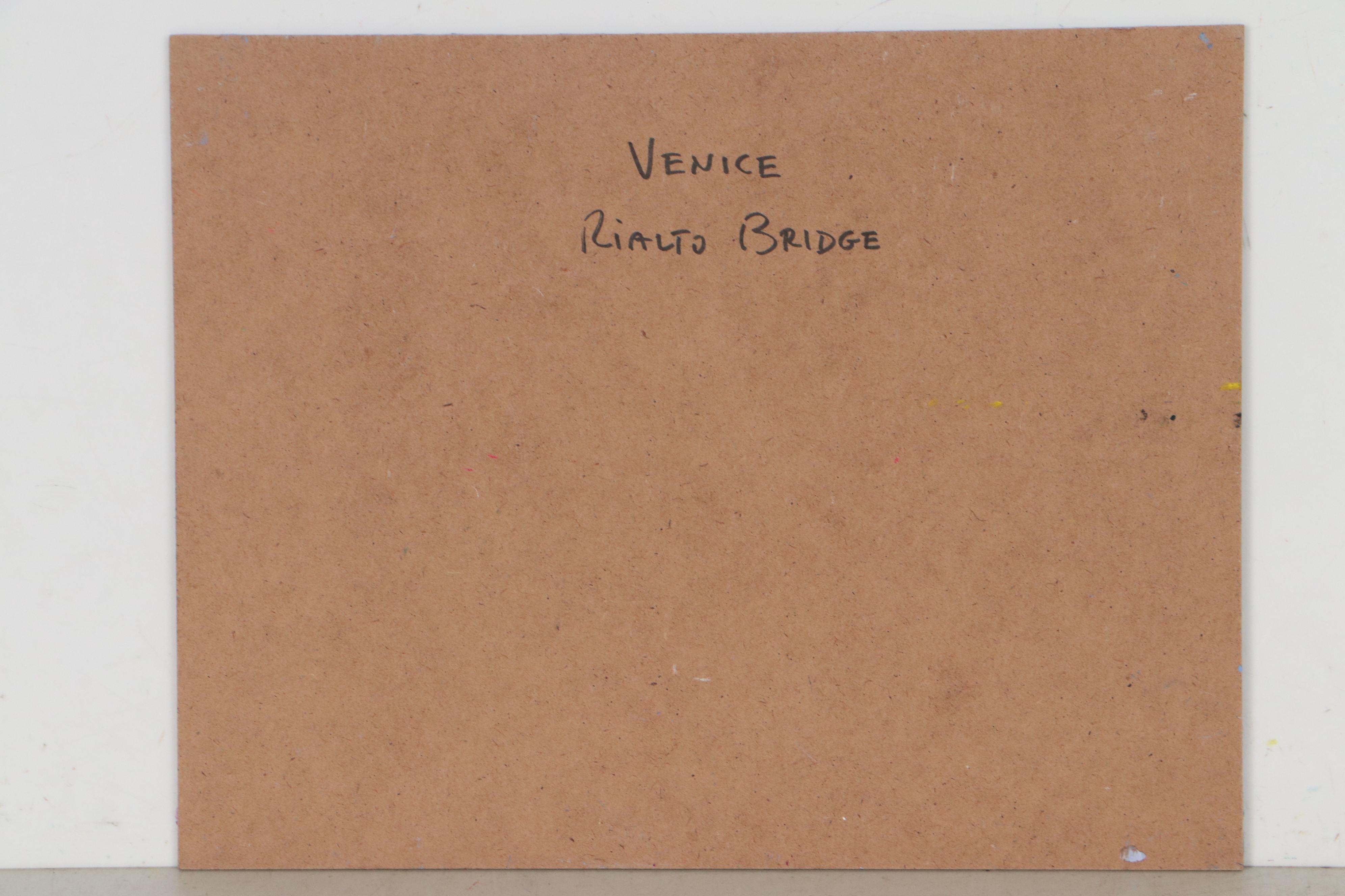 Nino Pippa Oil Painting "Venice - Rialto Bridge," 2016