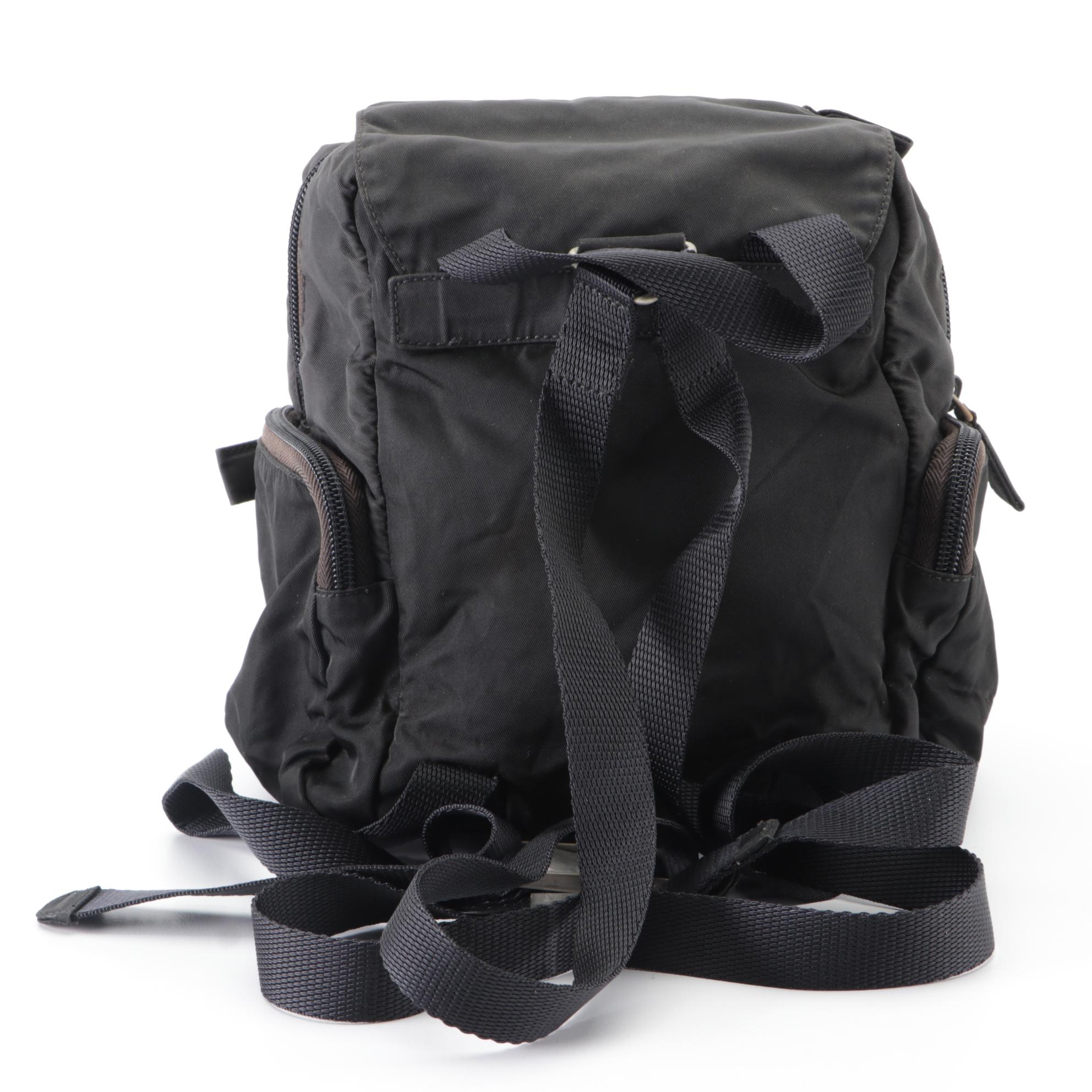 Prada Mini Backpack in Black Nylon