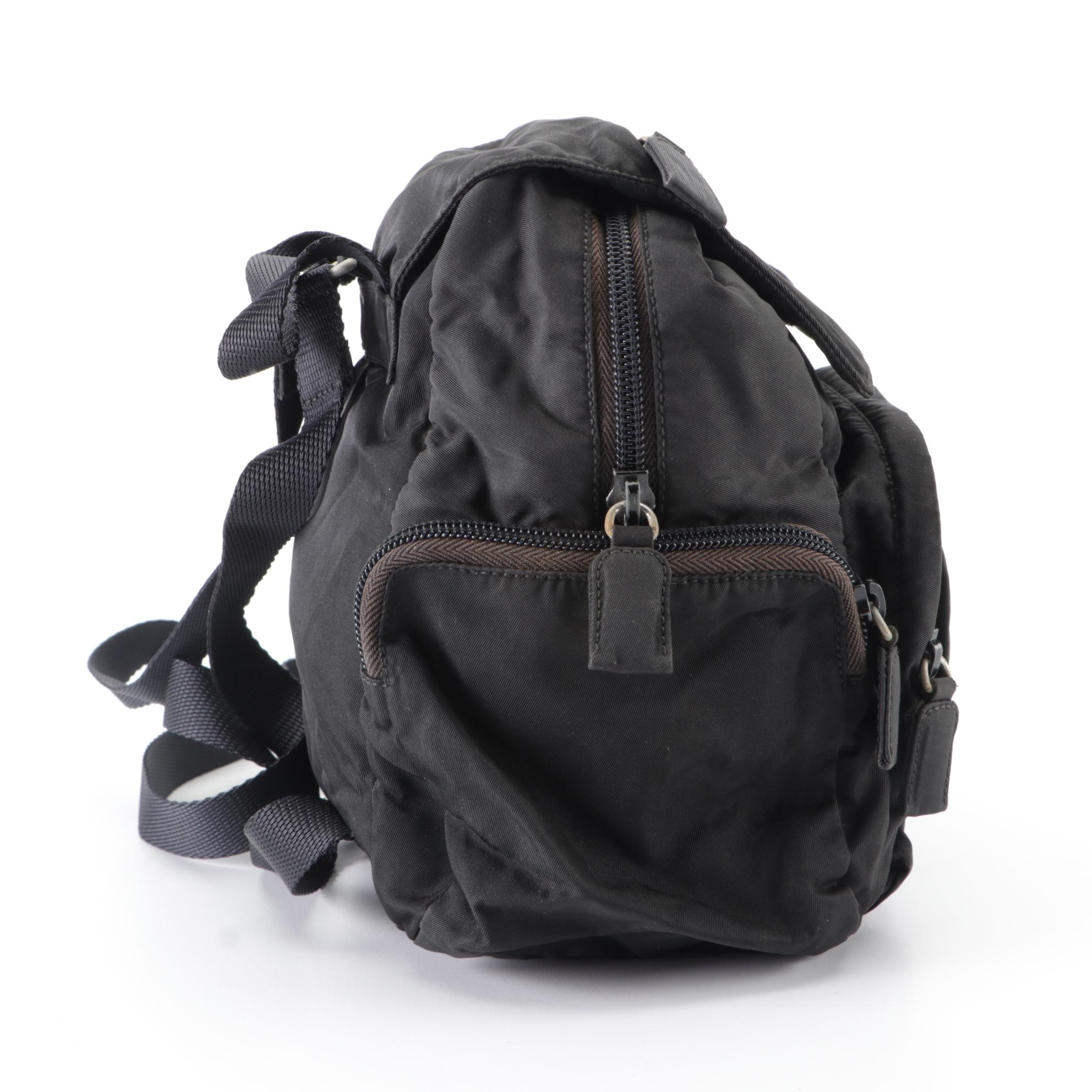 Prada Mini Backpack in Black Nylon