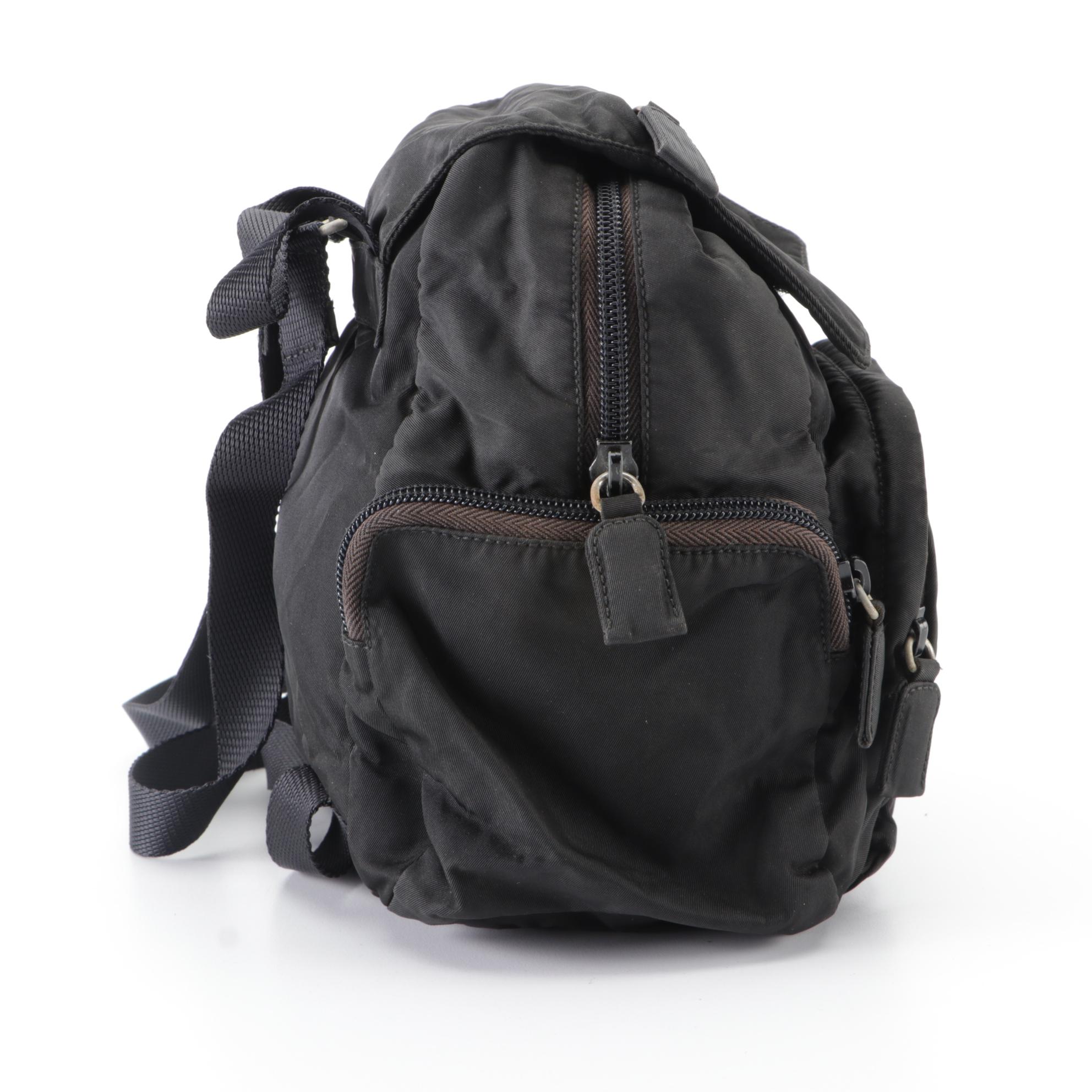 Prada Mini Backpack in Black Nylon