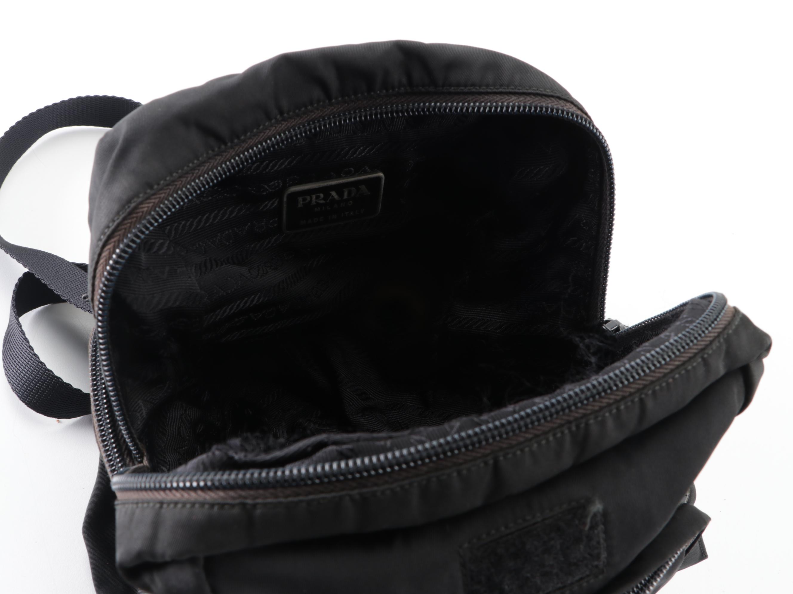 Prada Mini Backpack in Black Nylon