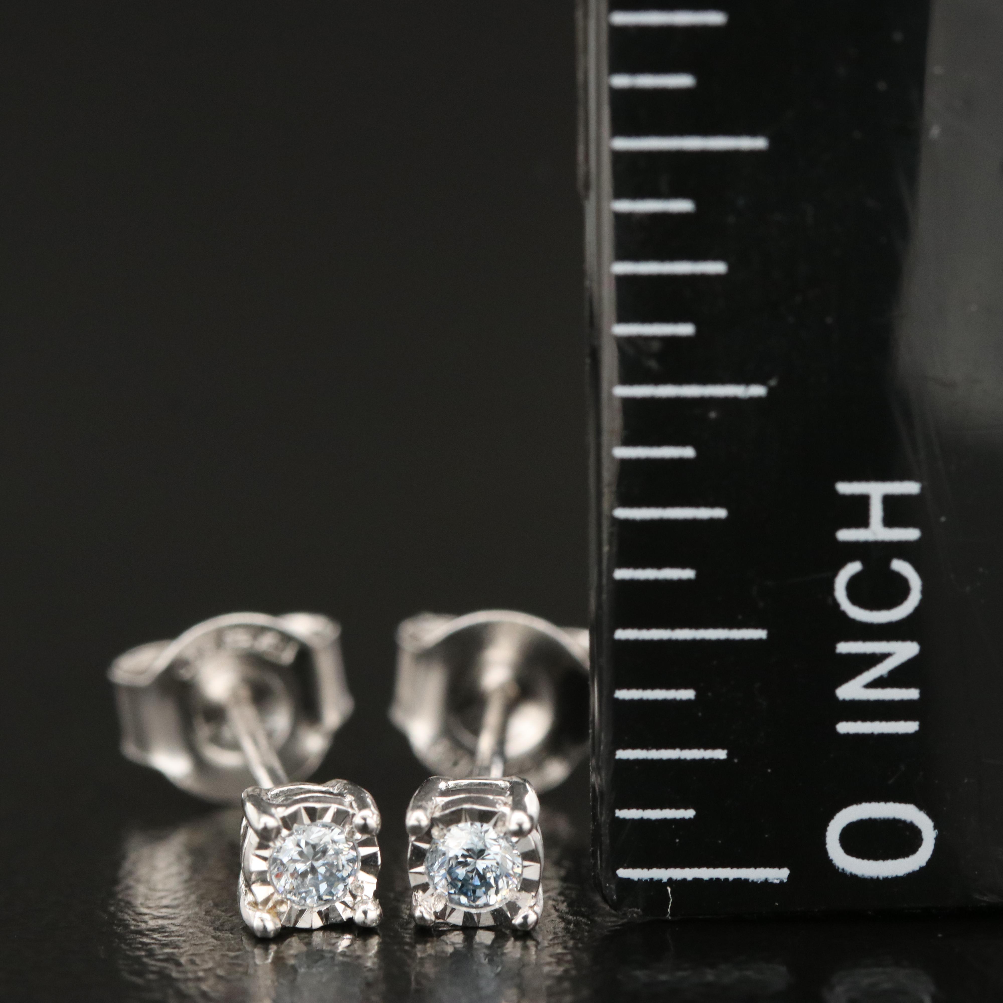 EFFY Sterling Lab Grown Diamond Stud Earrings