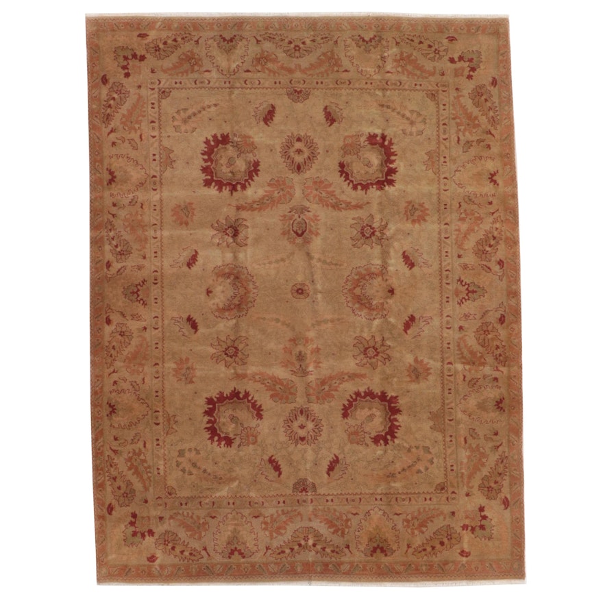 8'9 x 11'8 Hand-Knotted Indian Agra Area Rug