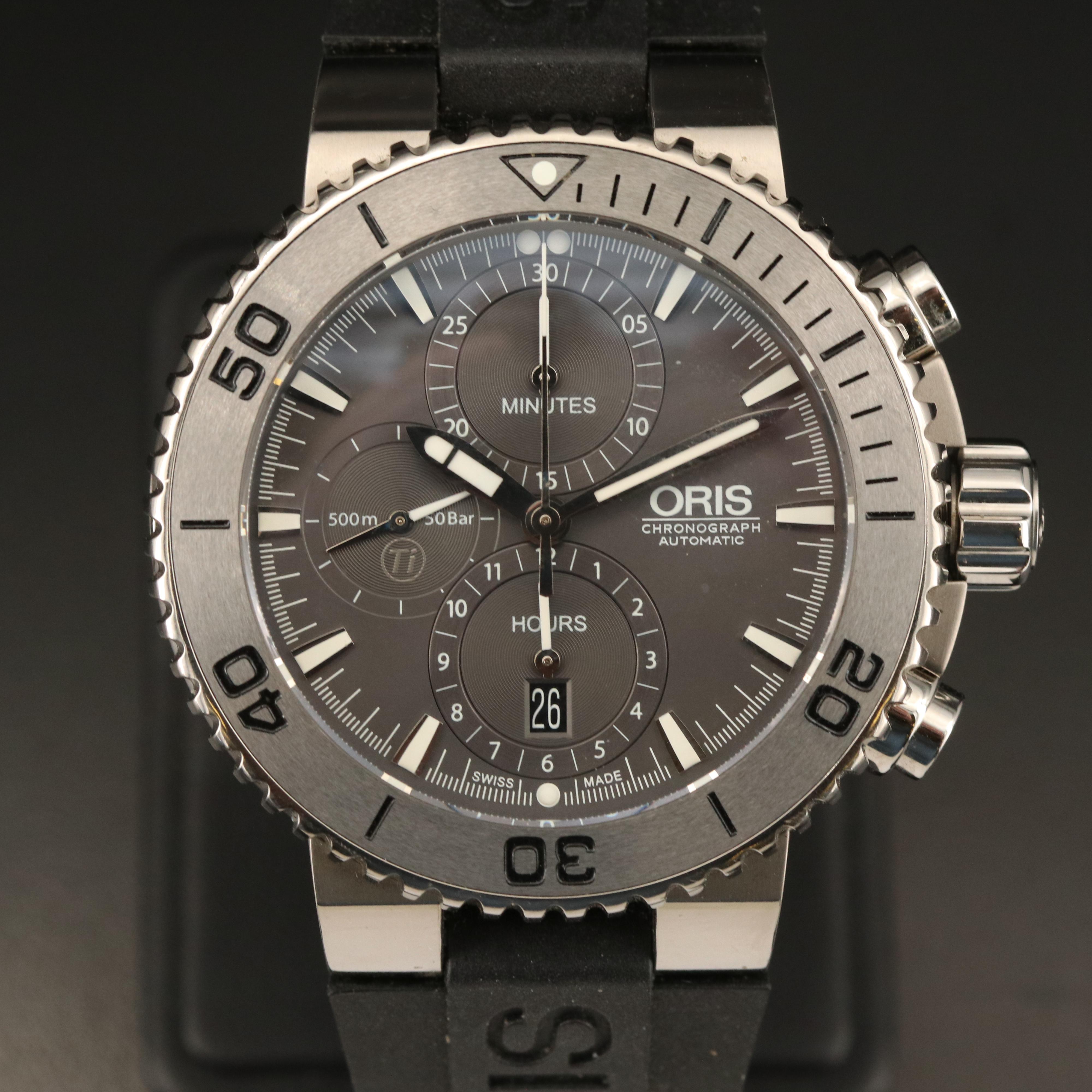 Oris Aquis Chronograph with Titanium Case 500m Watch