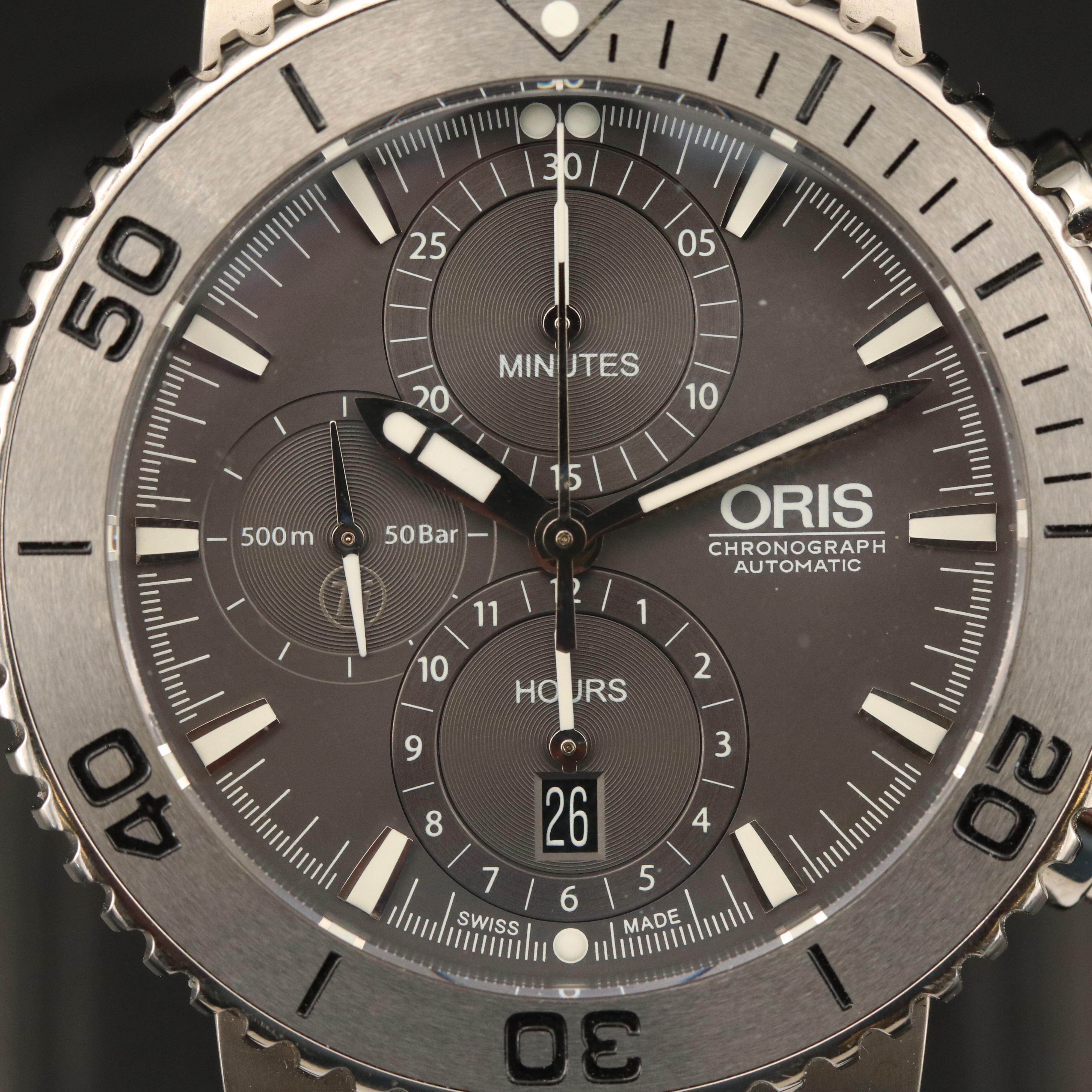Oris Aquis Chronograph with Titanium Case 500m Watch