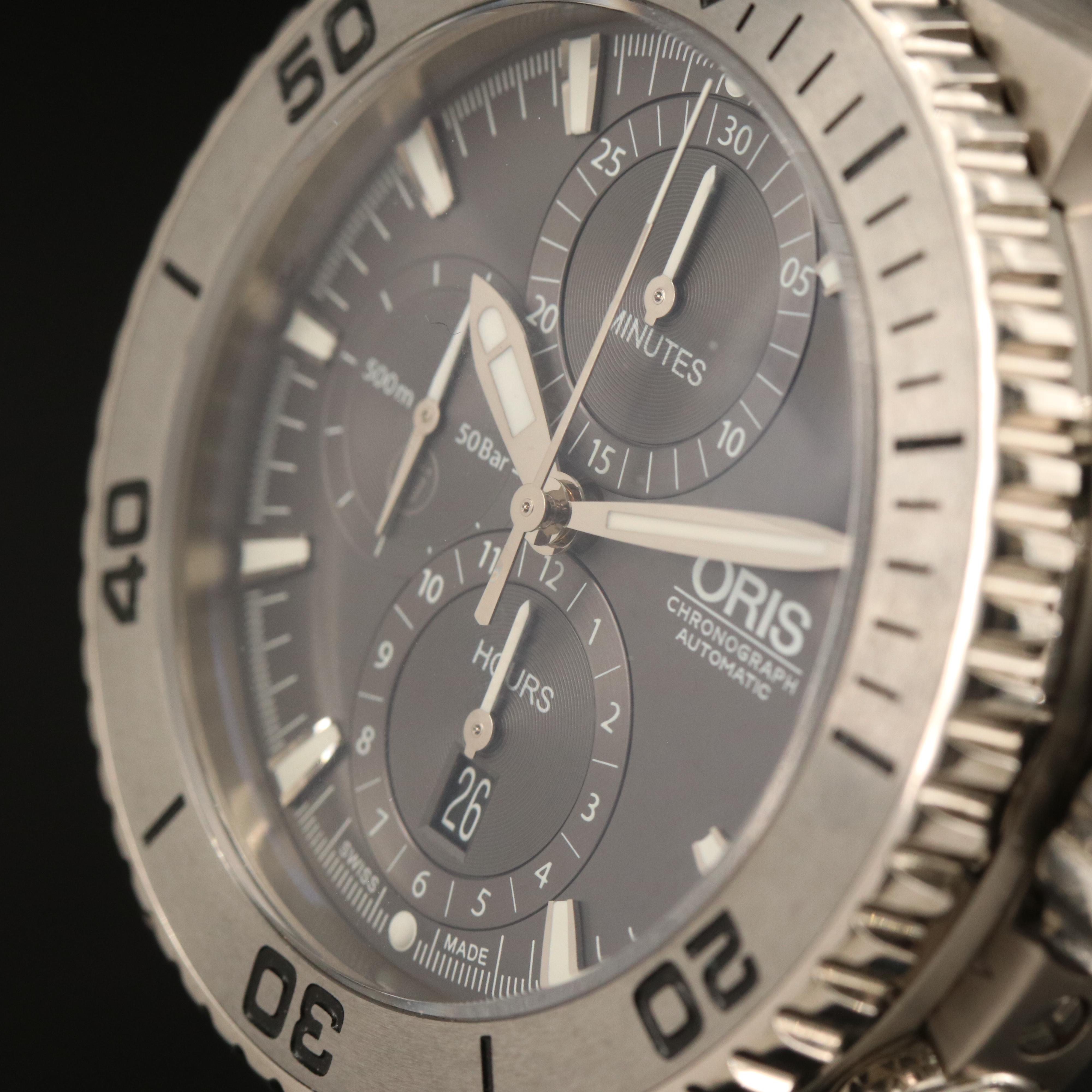 Oris Aquis Chronograph with Titanium Case 500m Watch