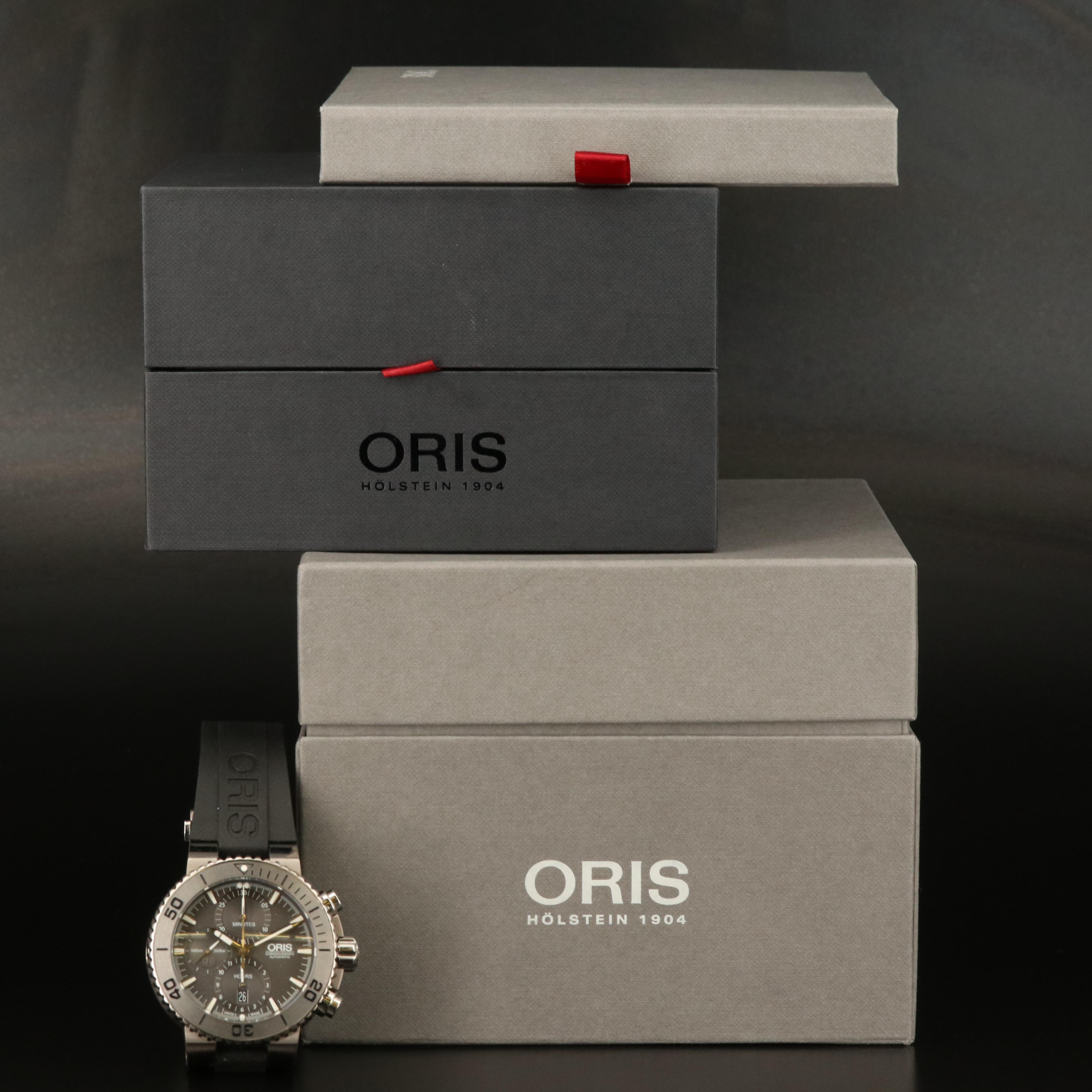 Oris Aquis Chronograph with Titanium Case 500m Watch