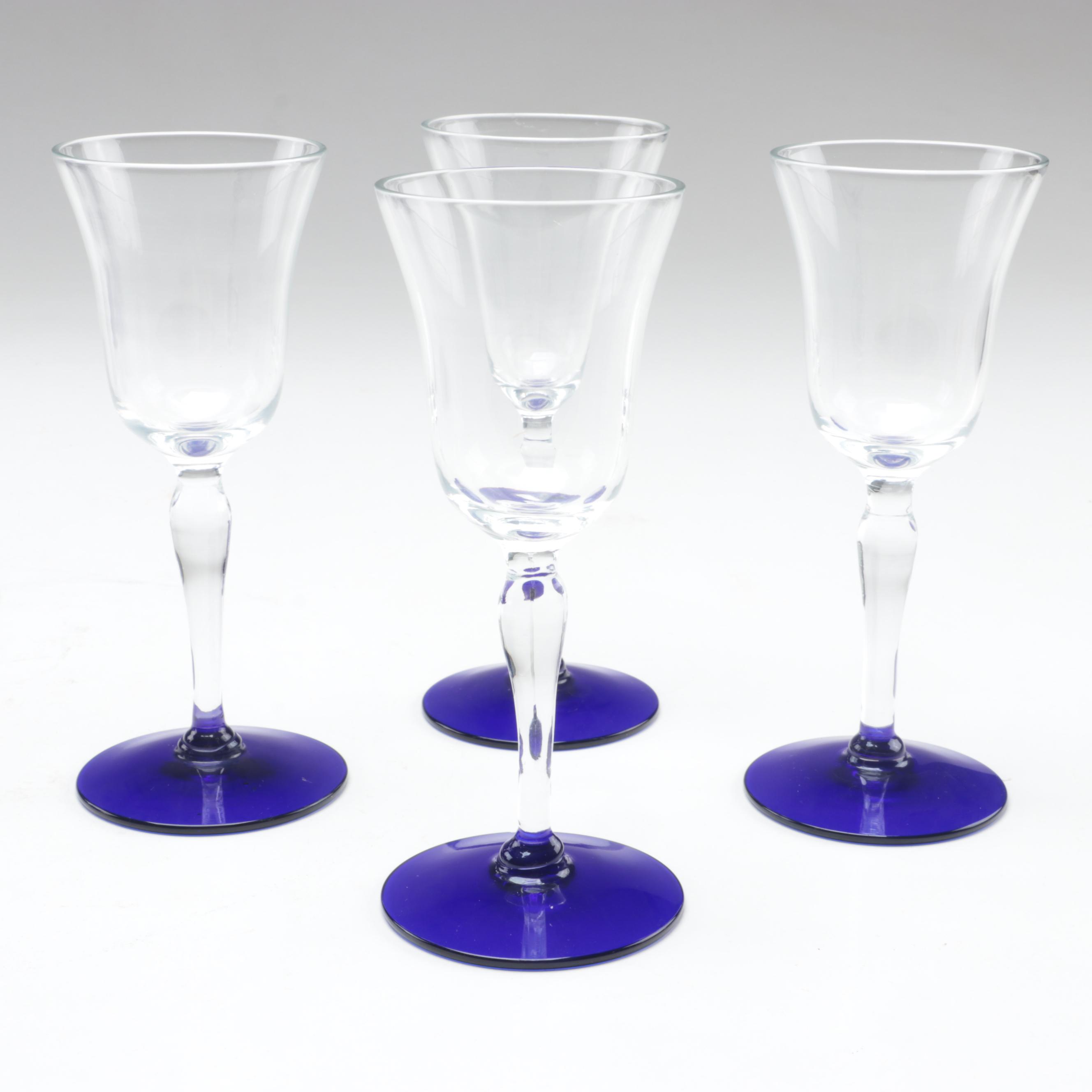 Hazel Atlas Cobalt Blue Glass Shakers with Other Cobalt Blue Glass Tableware