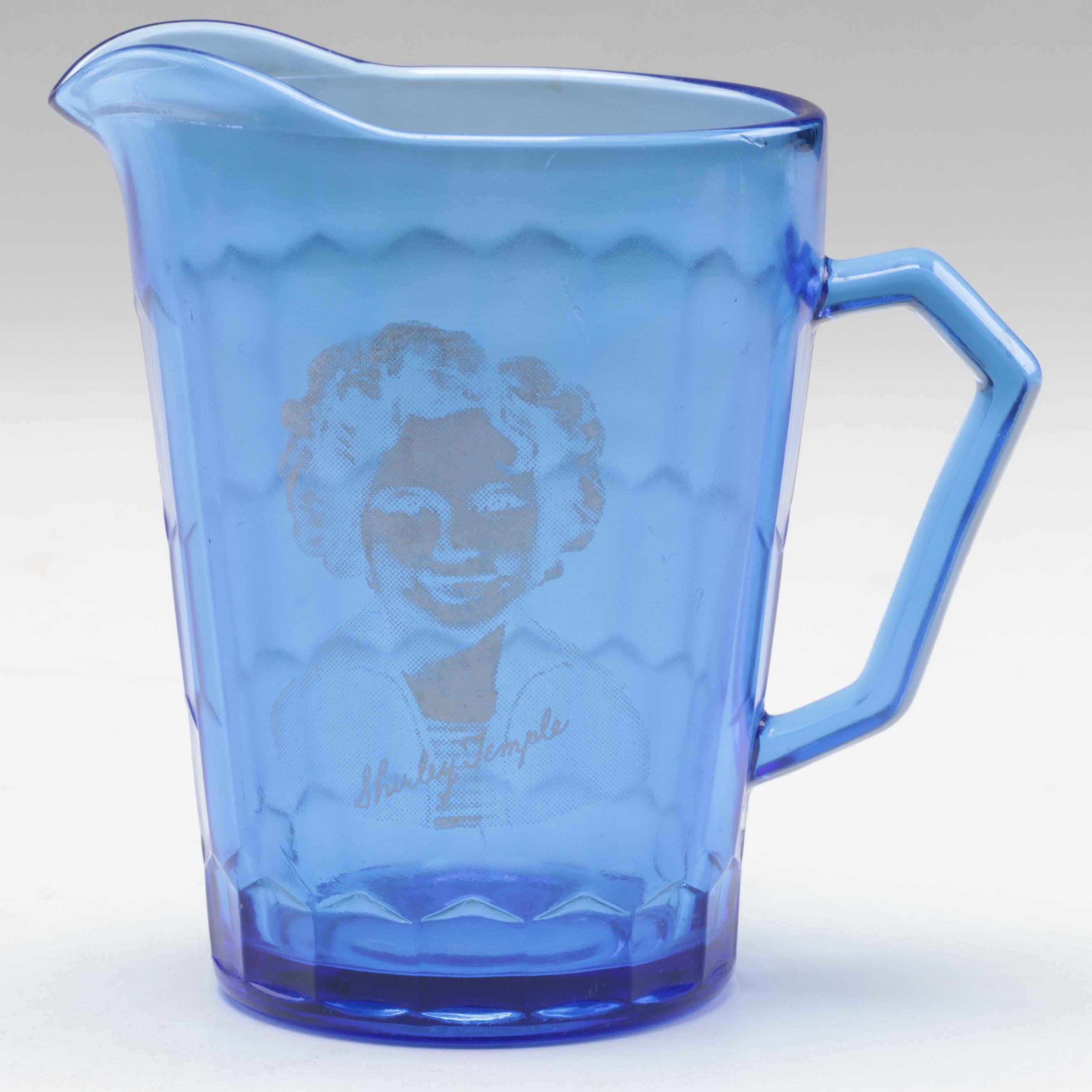 Hazel Atlas Cobalt Blue Glass Shakers with Other Cobalt Blue Glass Tableware