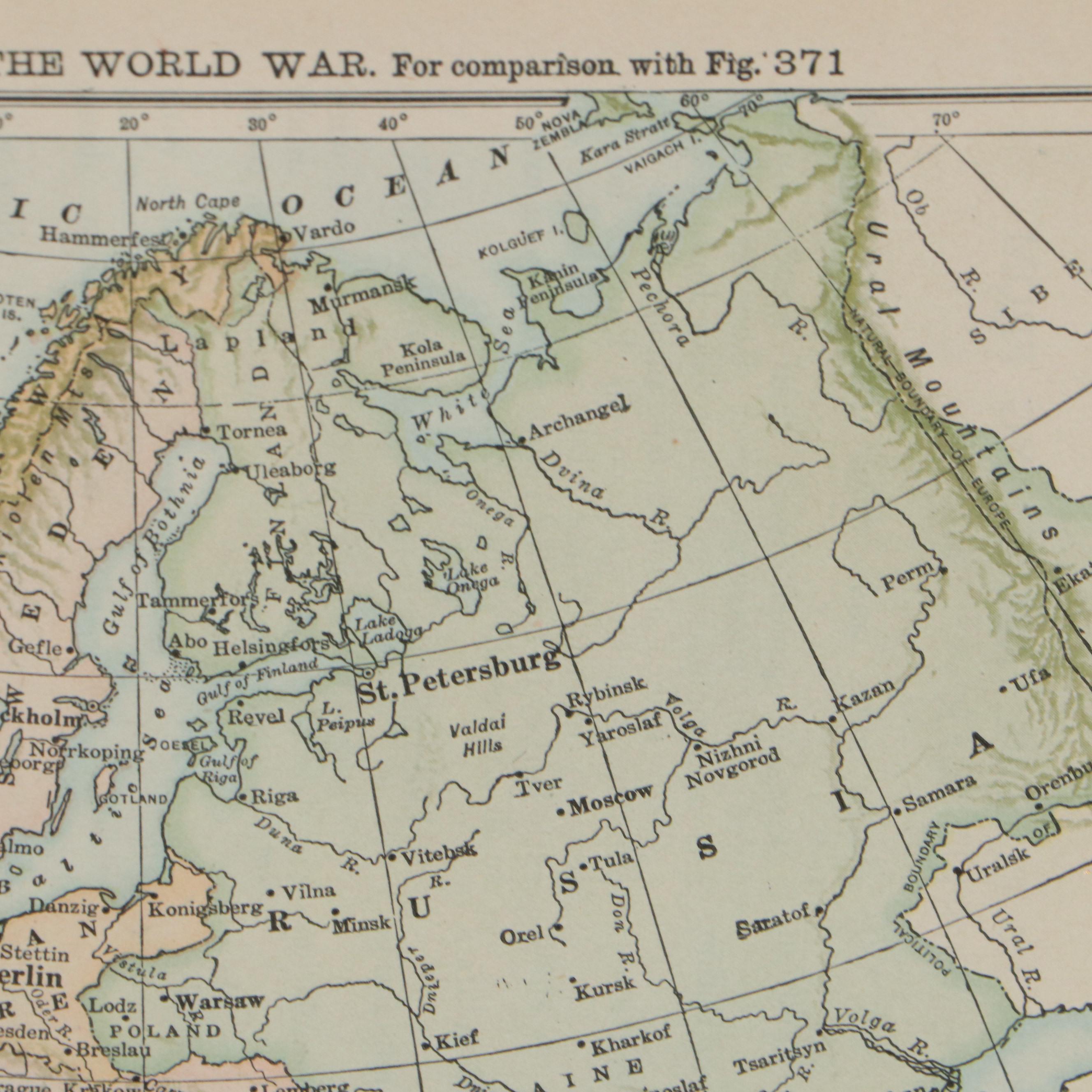American Book Company Map of Europe, Early 20th Century