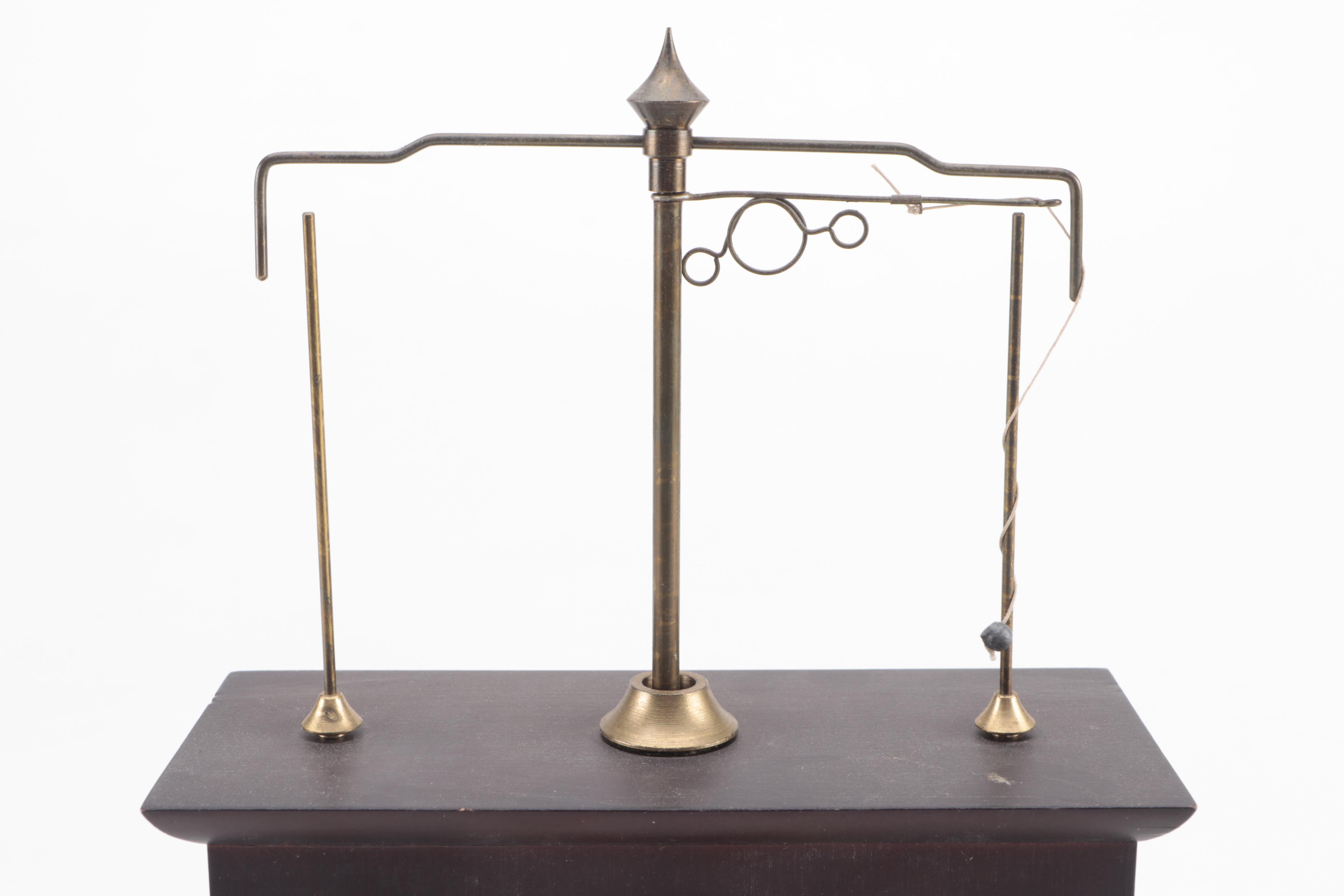 Jerome & Co. Reproduction Horolovar Flying Pendulum Clock, Late 20th Century