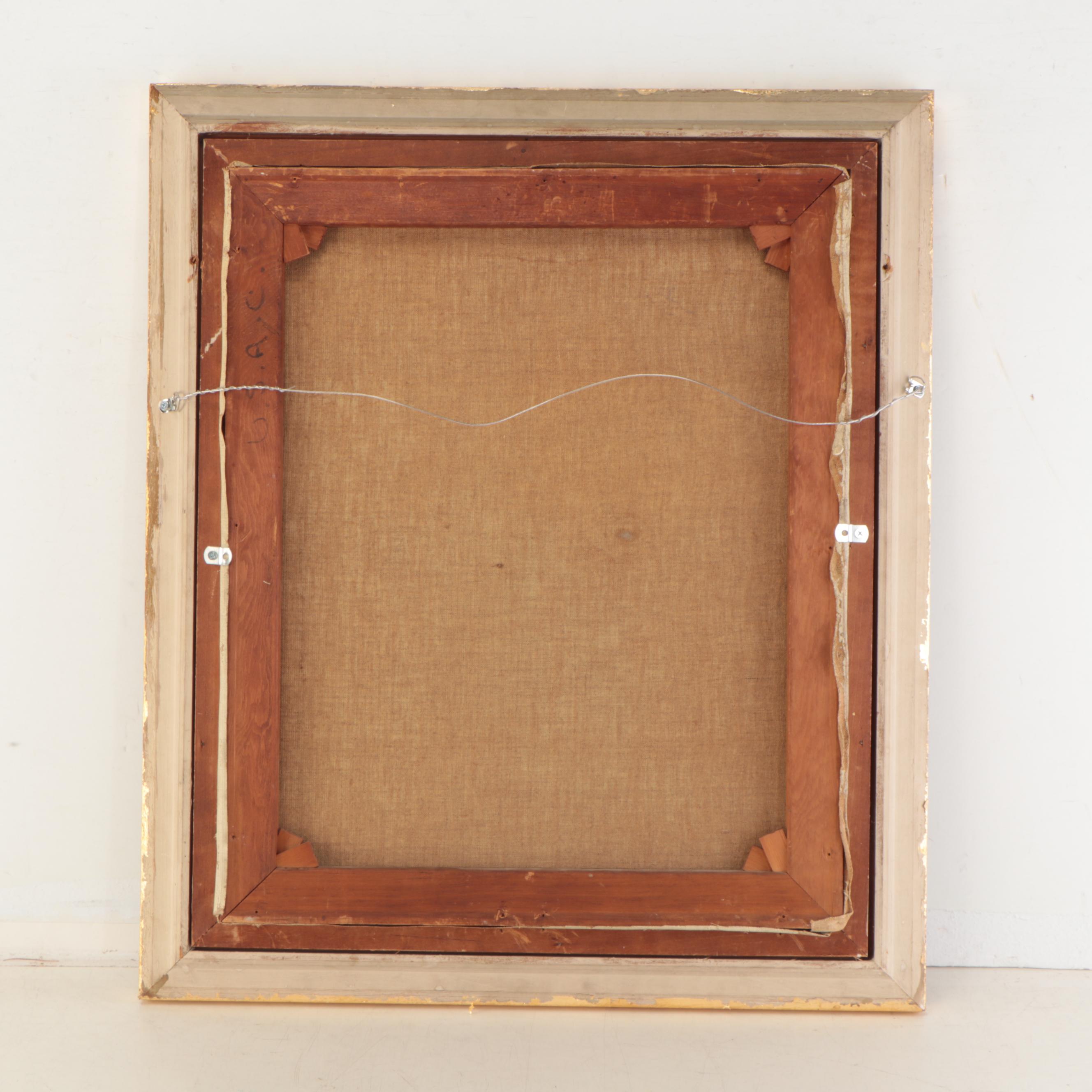 Merio Ameglio Oil Painting of Parisian City Scene