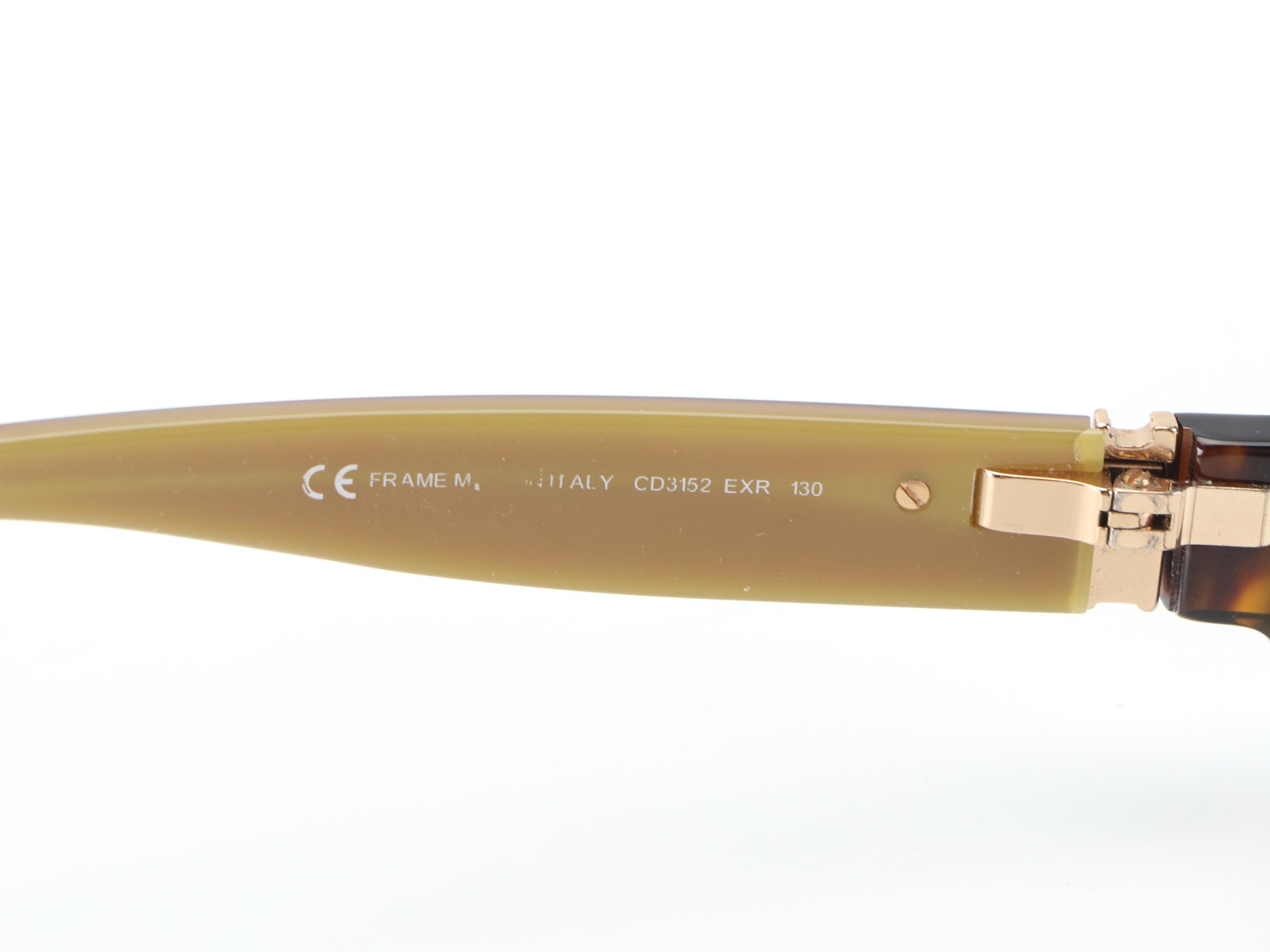 Christian Dior CD3152 Eyeglasses in Tortoise/Burgundy Frame with Case and Box