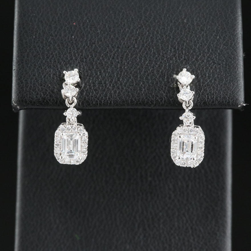 14K 1.02 CTW Lab Grown Diamond Earrings