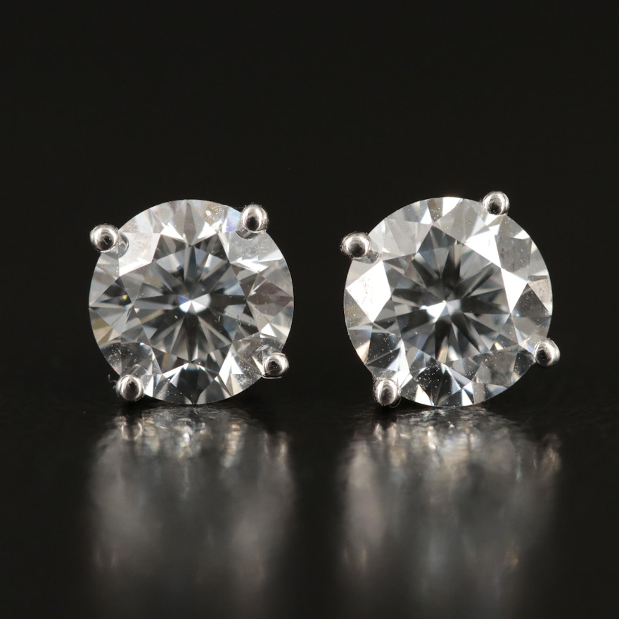 14K 1.67 CTW Lab Grown Diamond Stud Earrings