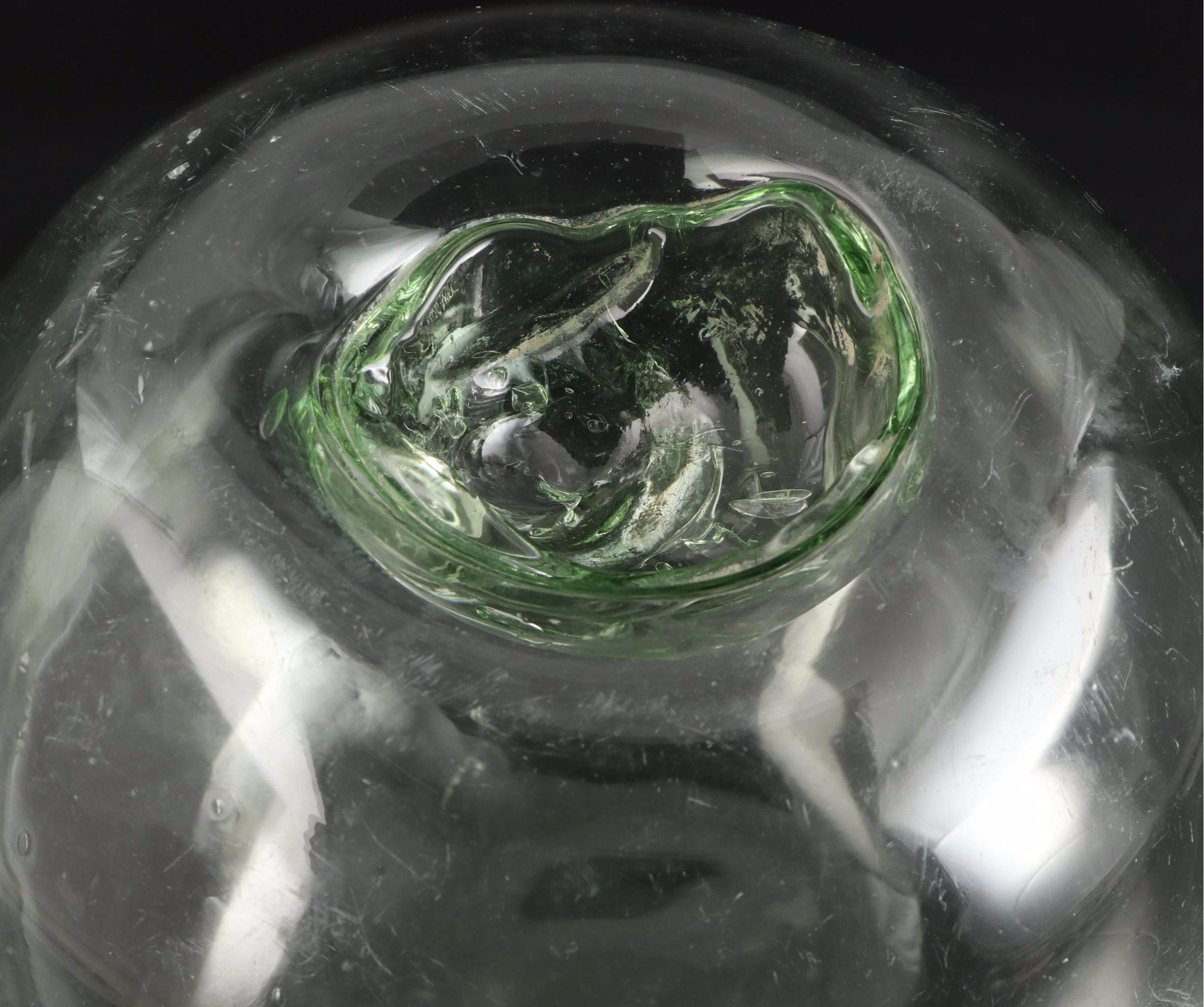 Blown Studio Art Glass Sphere