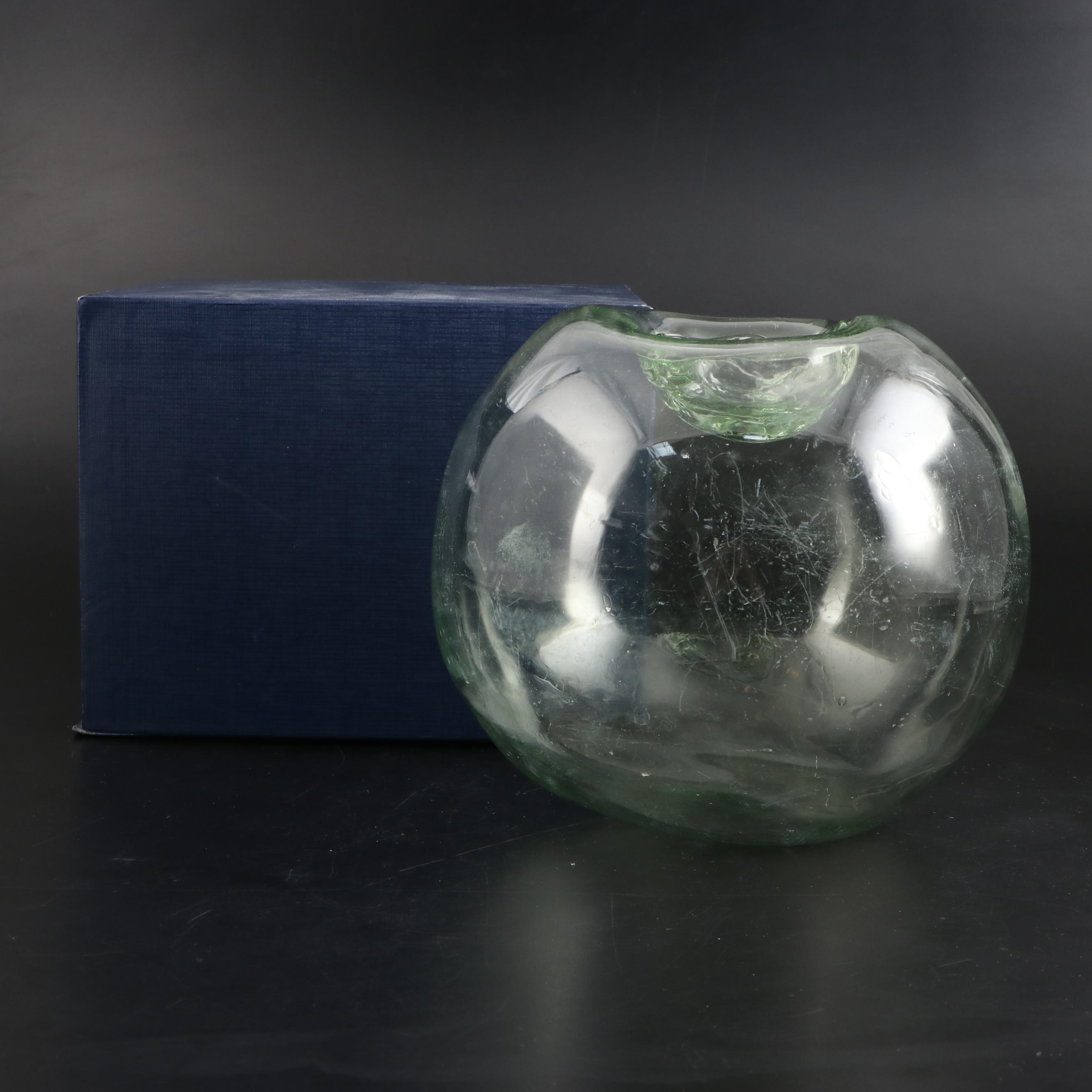 Blown Studio Art Glass Sphere