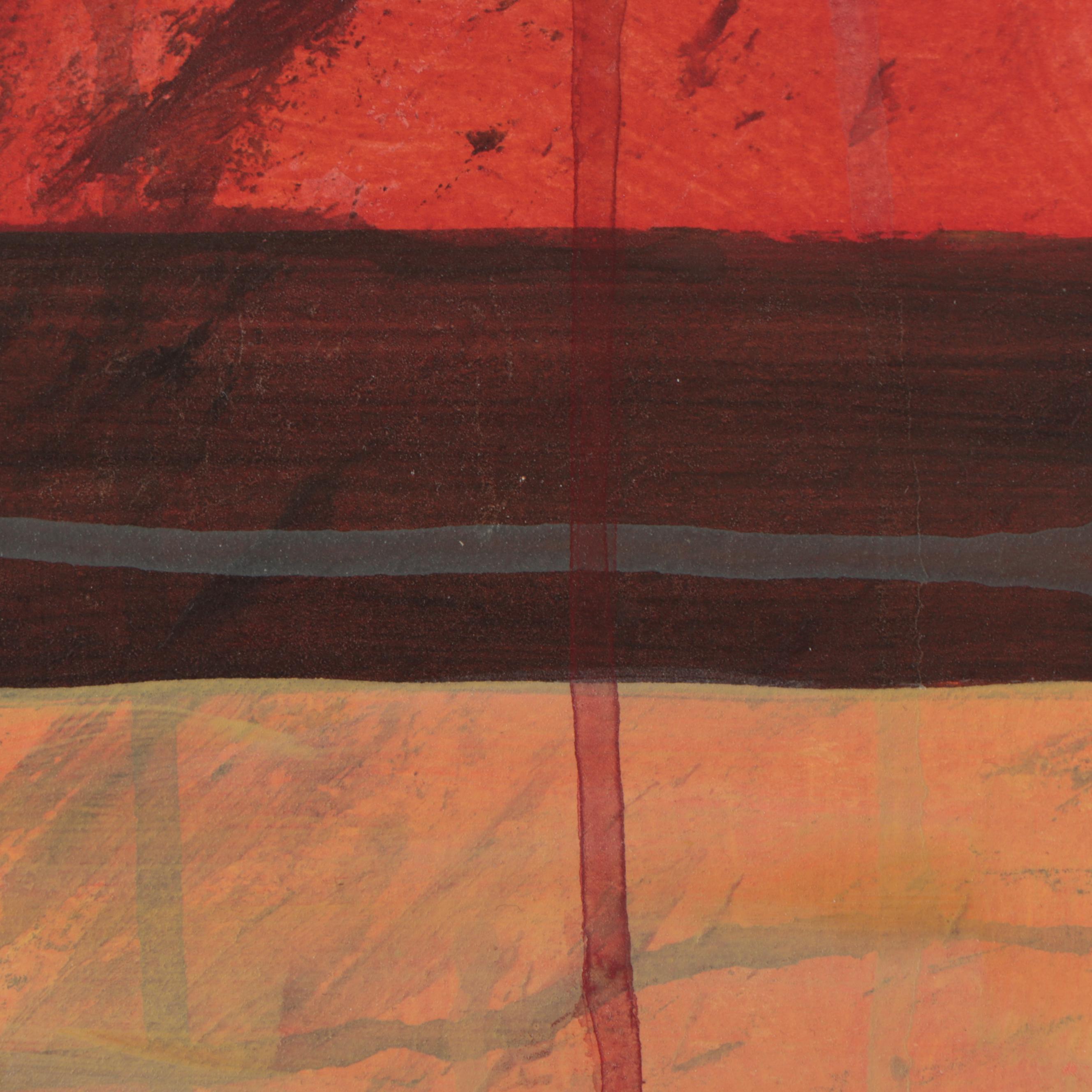 Helen Dannelly Abstract Acrylic Painting "Stack Tears #8," 2021