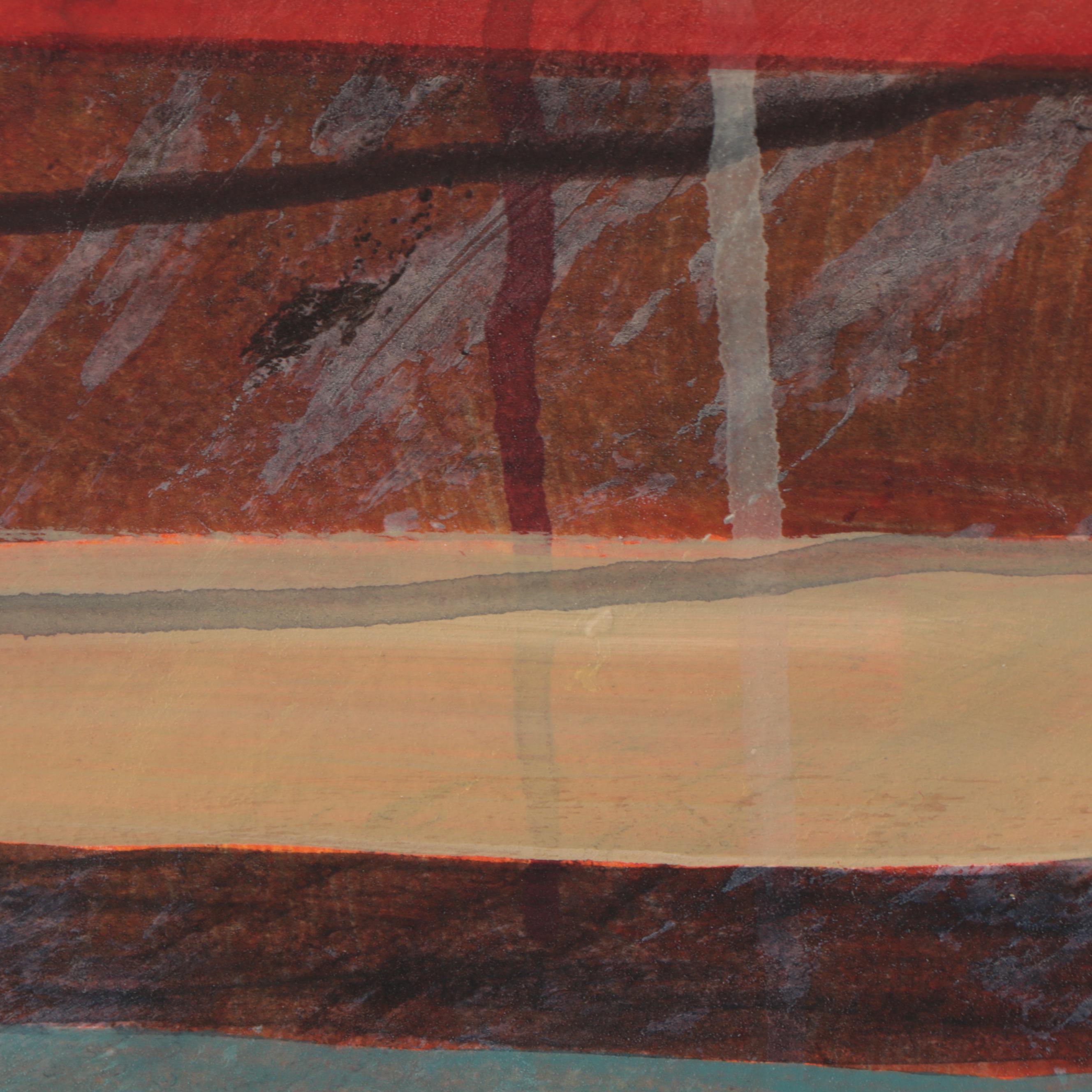 Helen Dannelly Abstract Acrylic Painting "Stack Tears #8," 2021