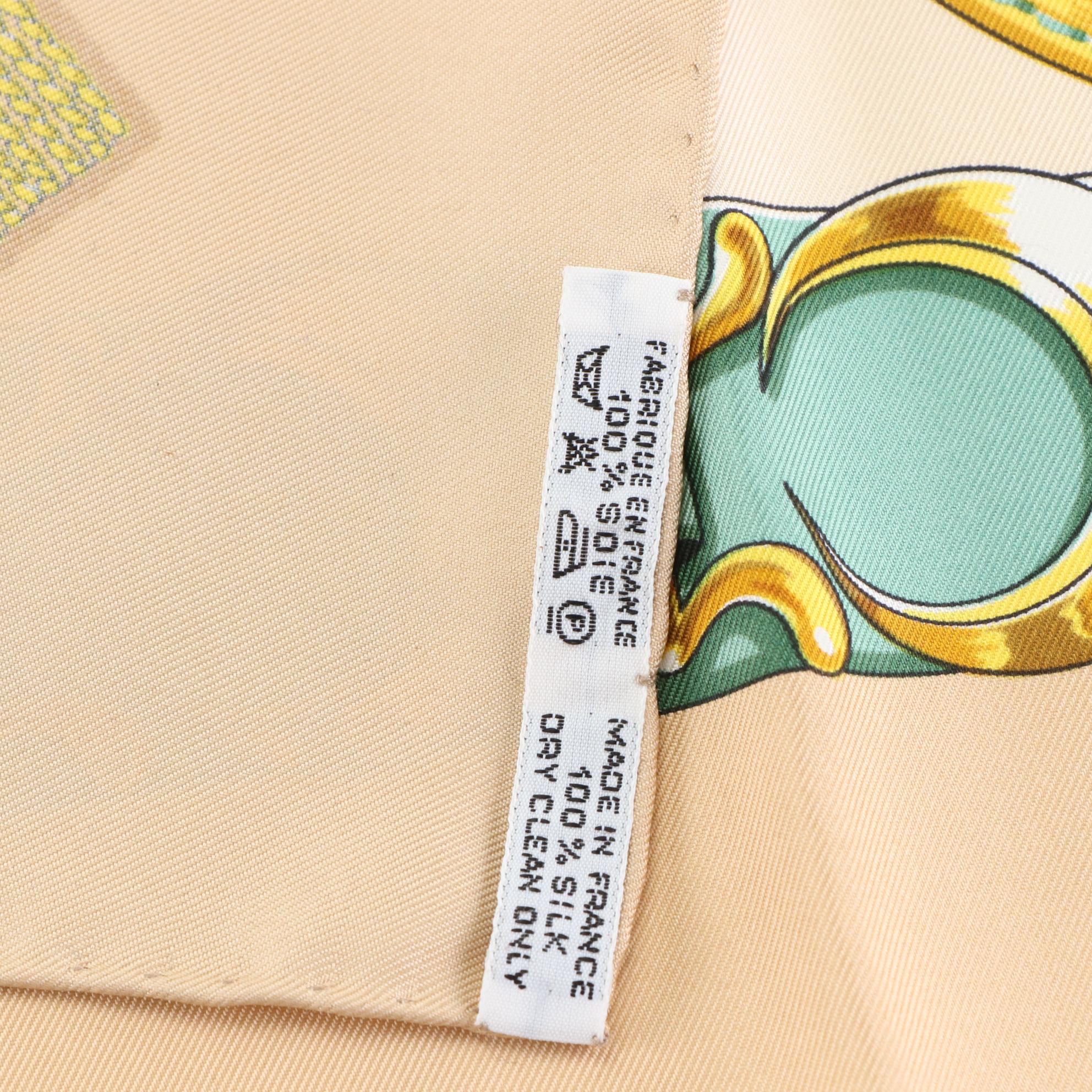 Hermès "Chevaux de Trait" Silk Twill Scarf