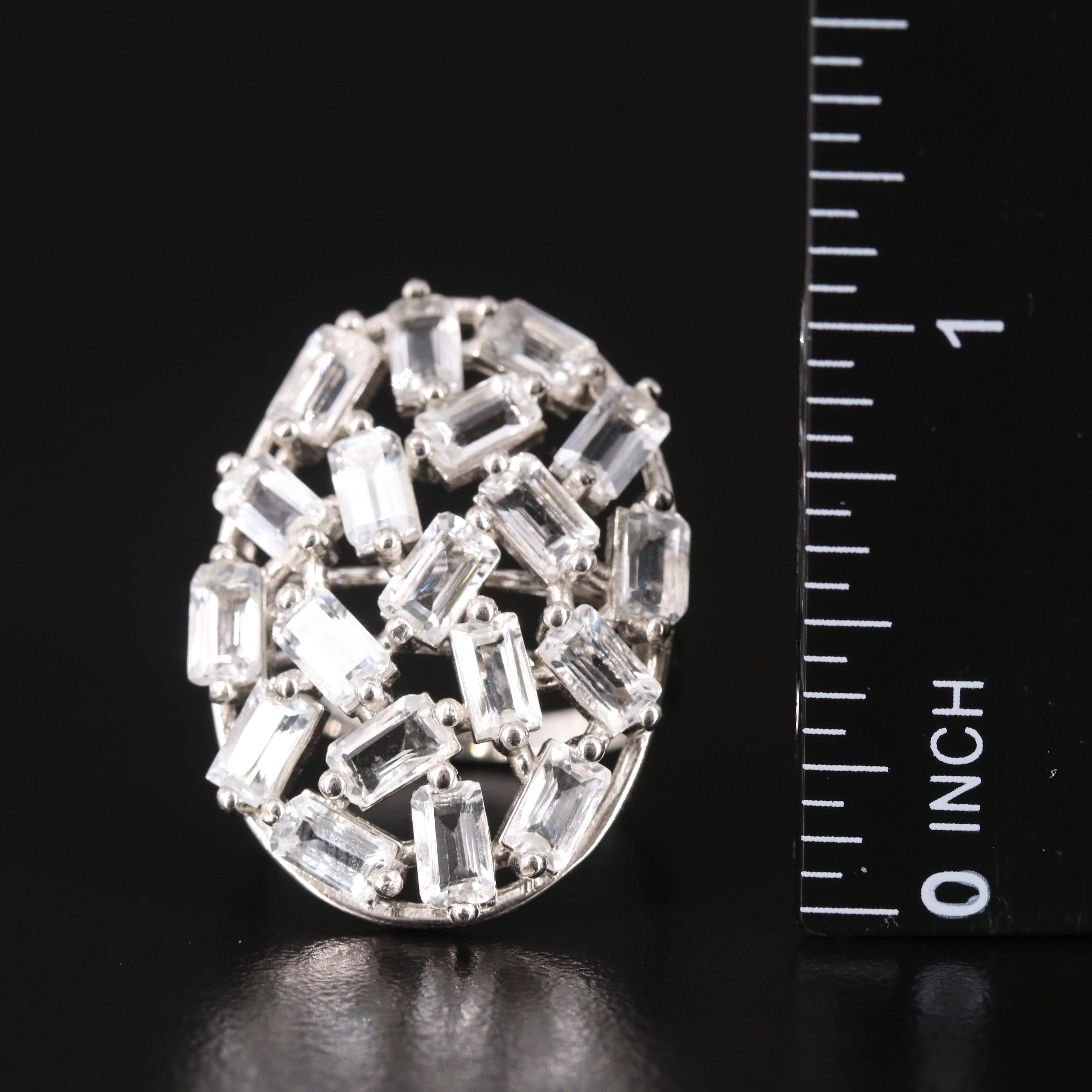 Sterling Goshenite Ring