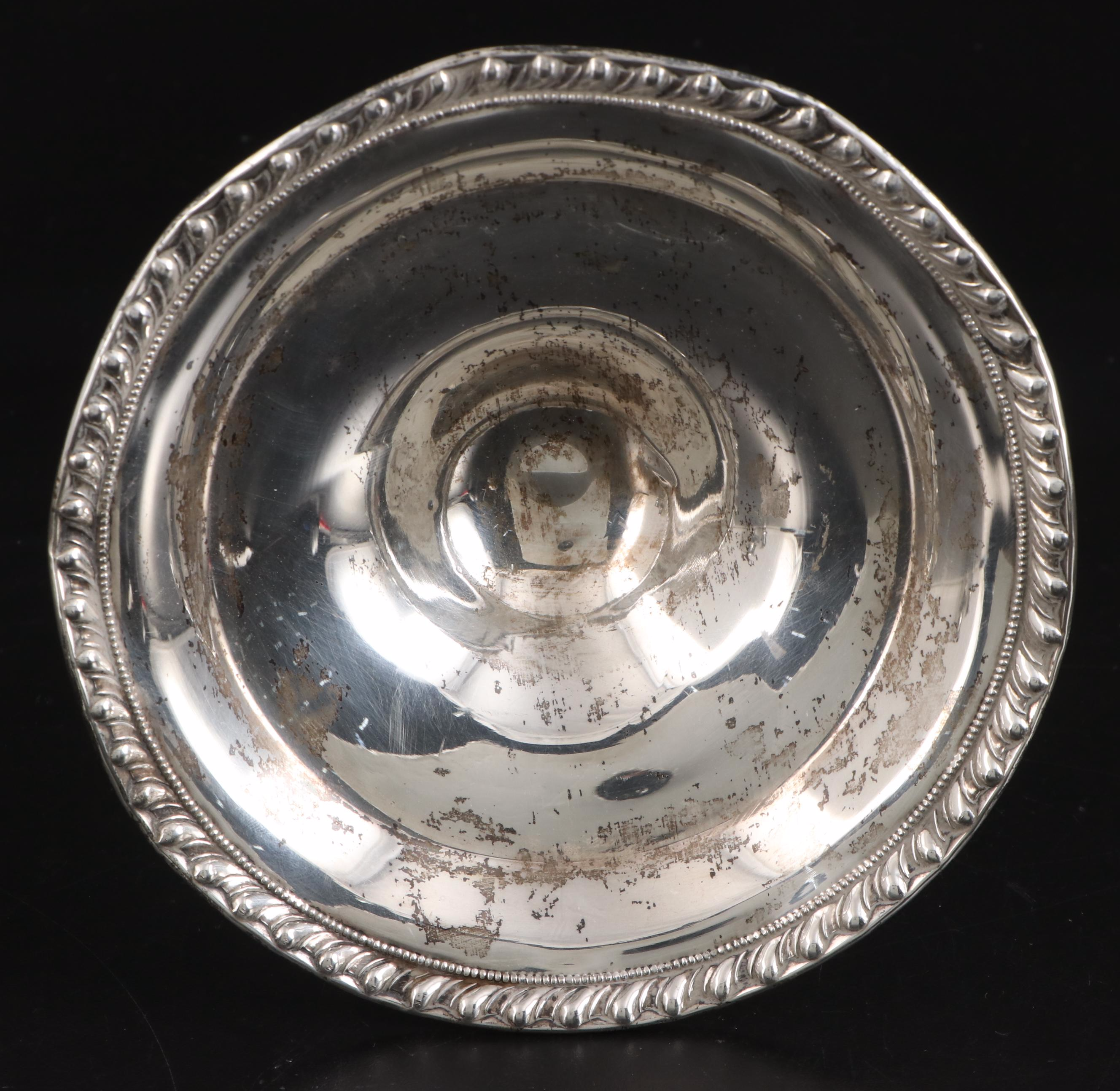 Frank M. Whiting and Fisher Weighted Sterling Urns with Other Compote