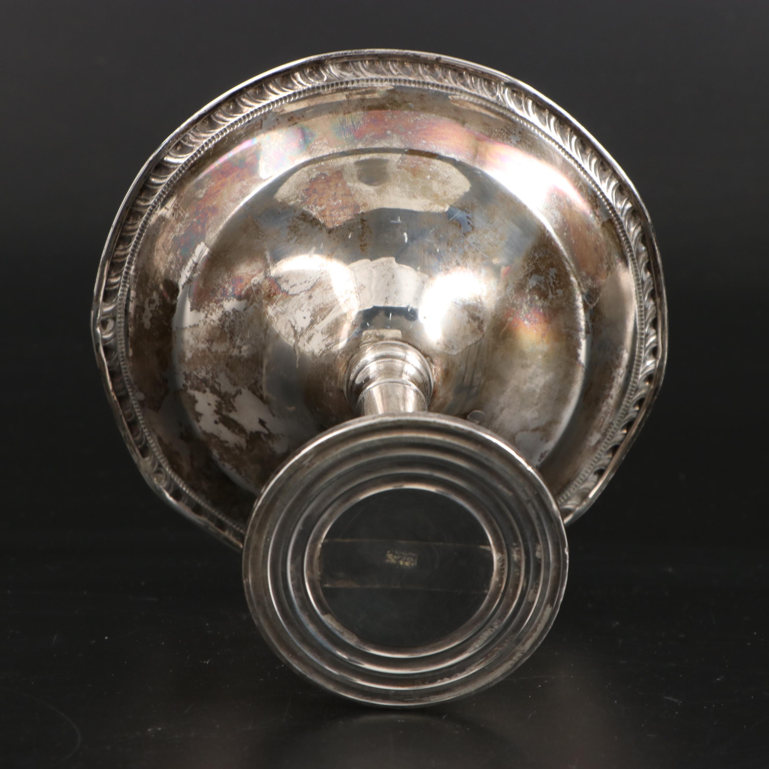 Frank M. Whiting and Fisher Weighted Sterling Urns with Other Compote
