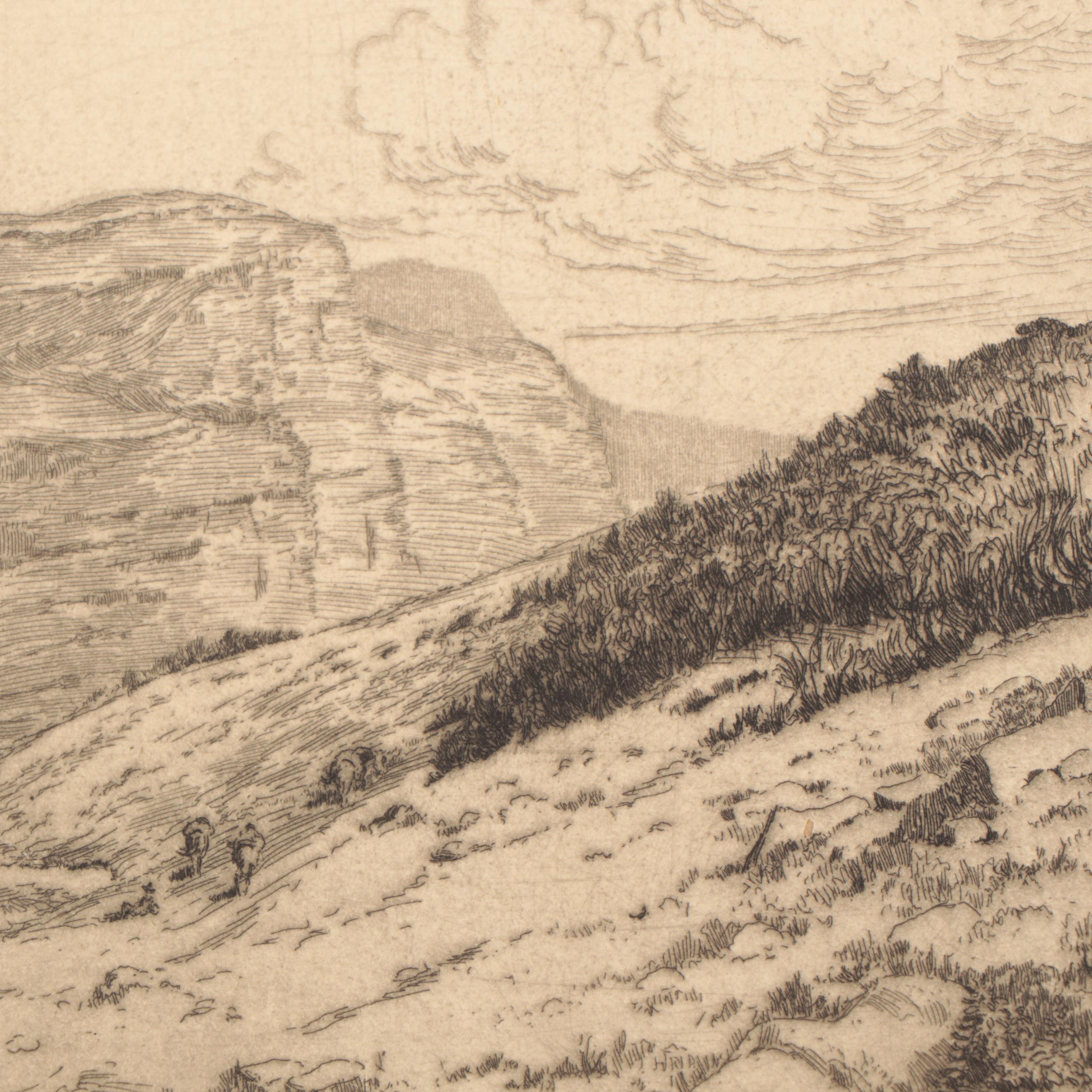 Lee Sturges Etchings Including "Granite Park," Circa 1920