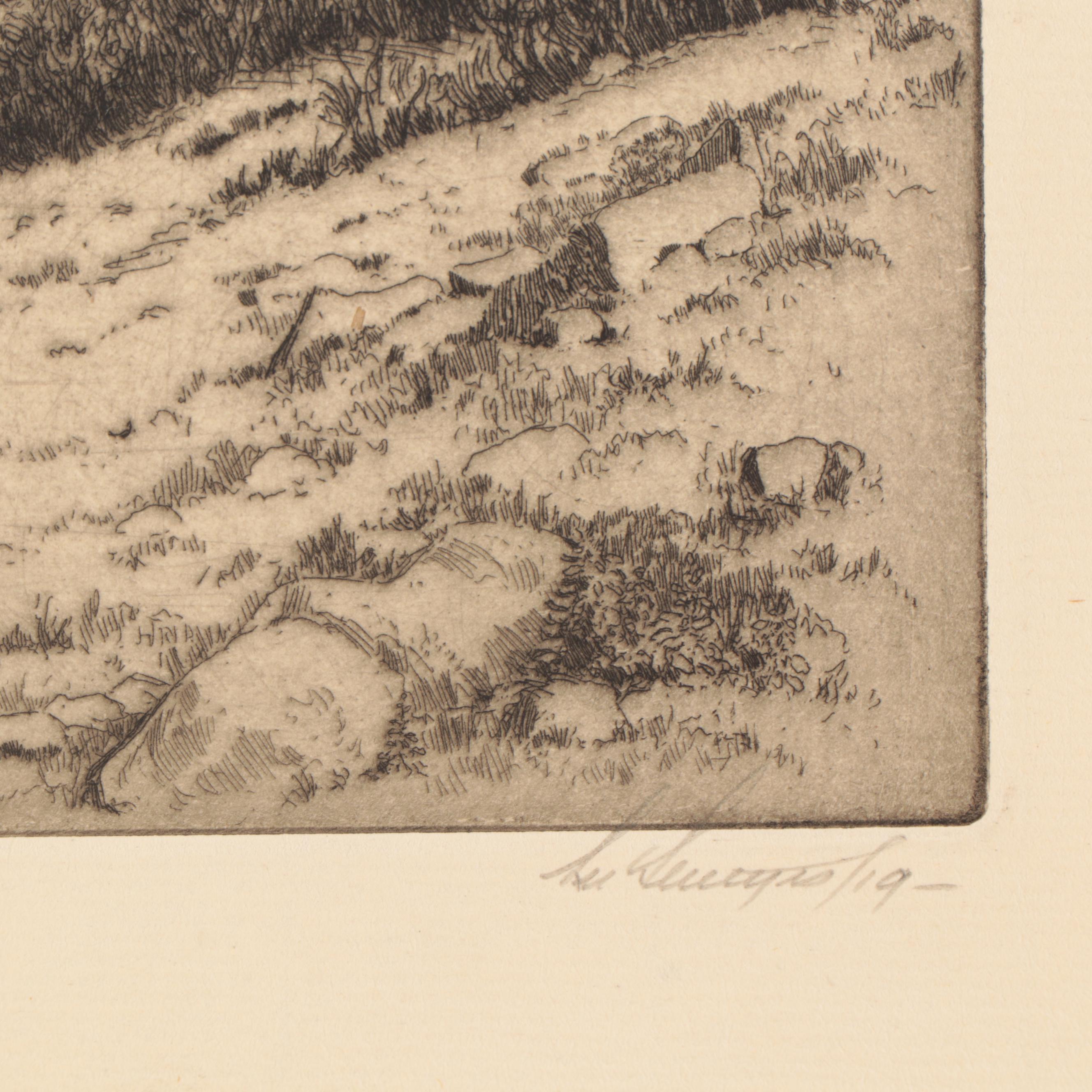 Lee Sturges Etchings Including "Granite Park," Circa 1920