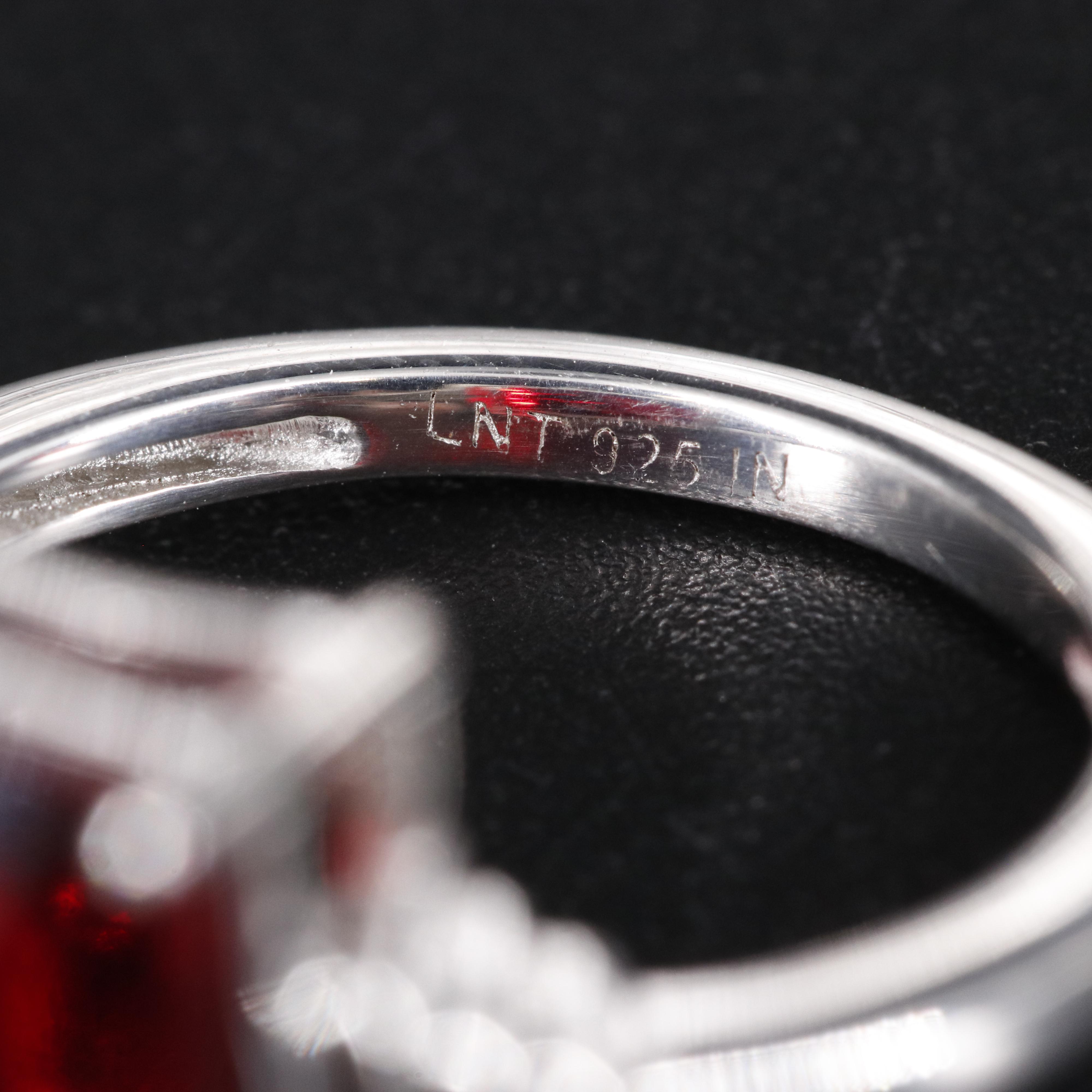 Sterling Silver Ruby Ring