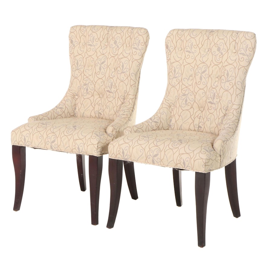 Pair of Hekman/Woodmark Upholstered Side Chairs