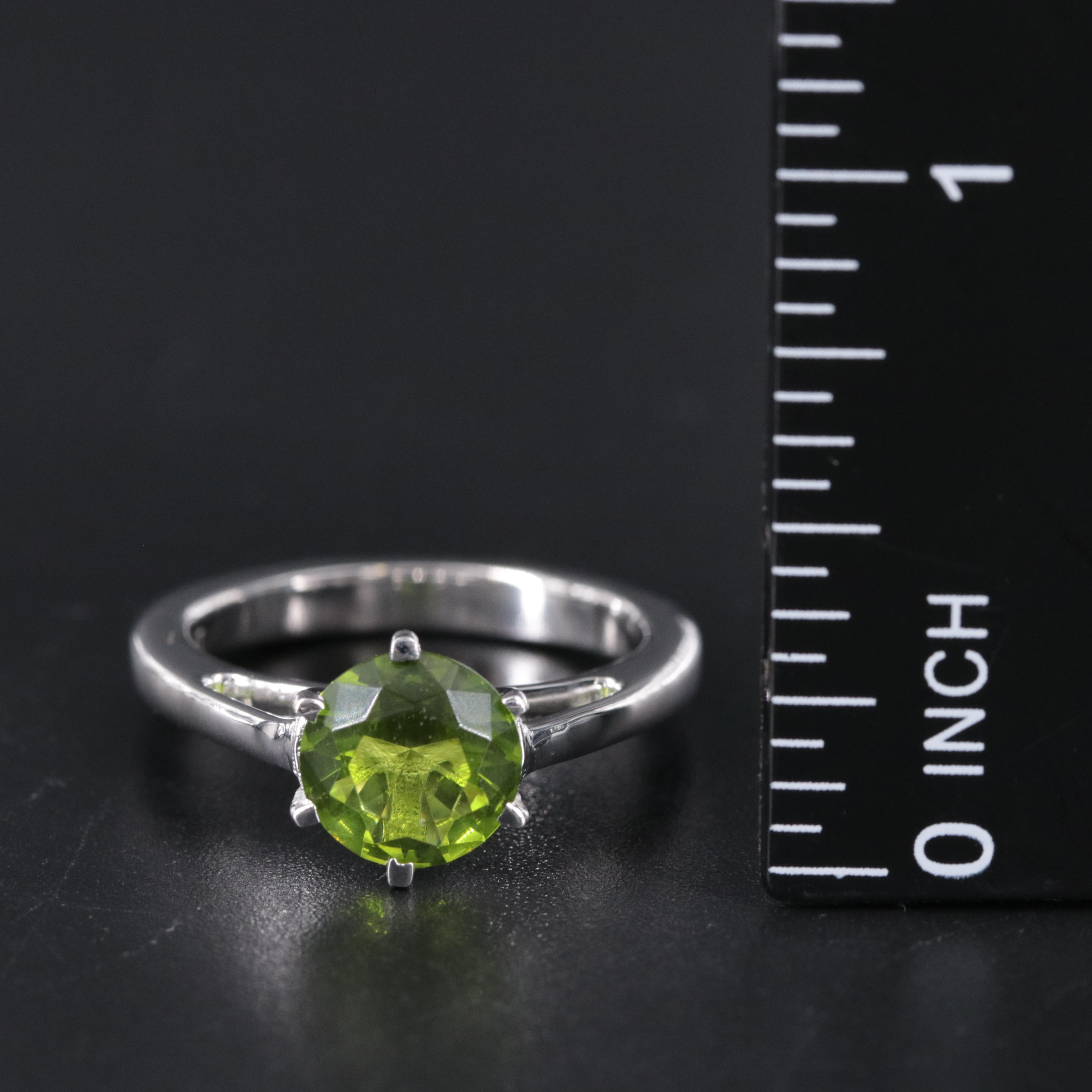 Sterling Silver Peridot Ring