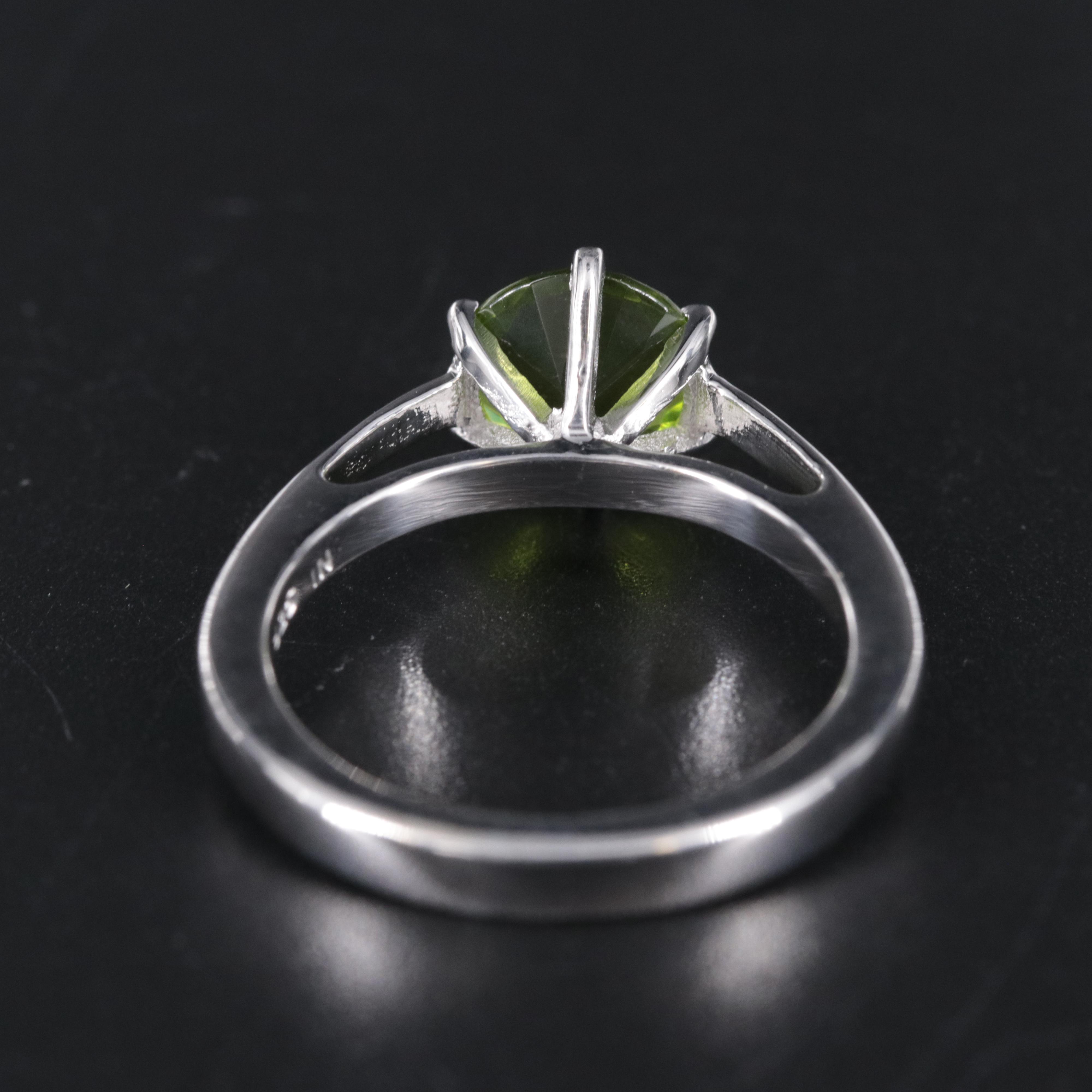 Sterling Silver Peridot Ring