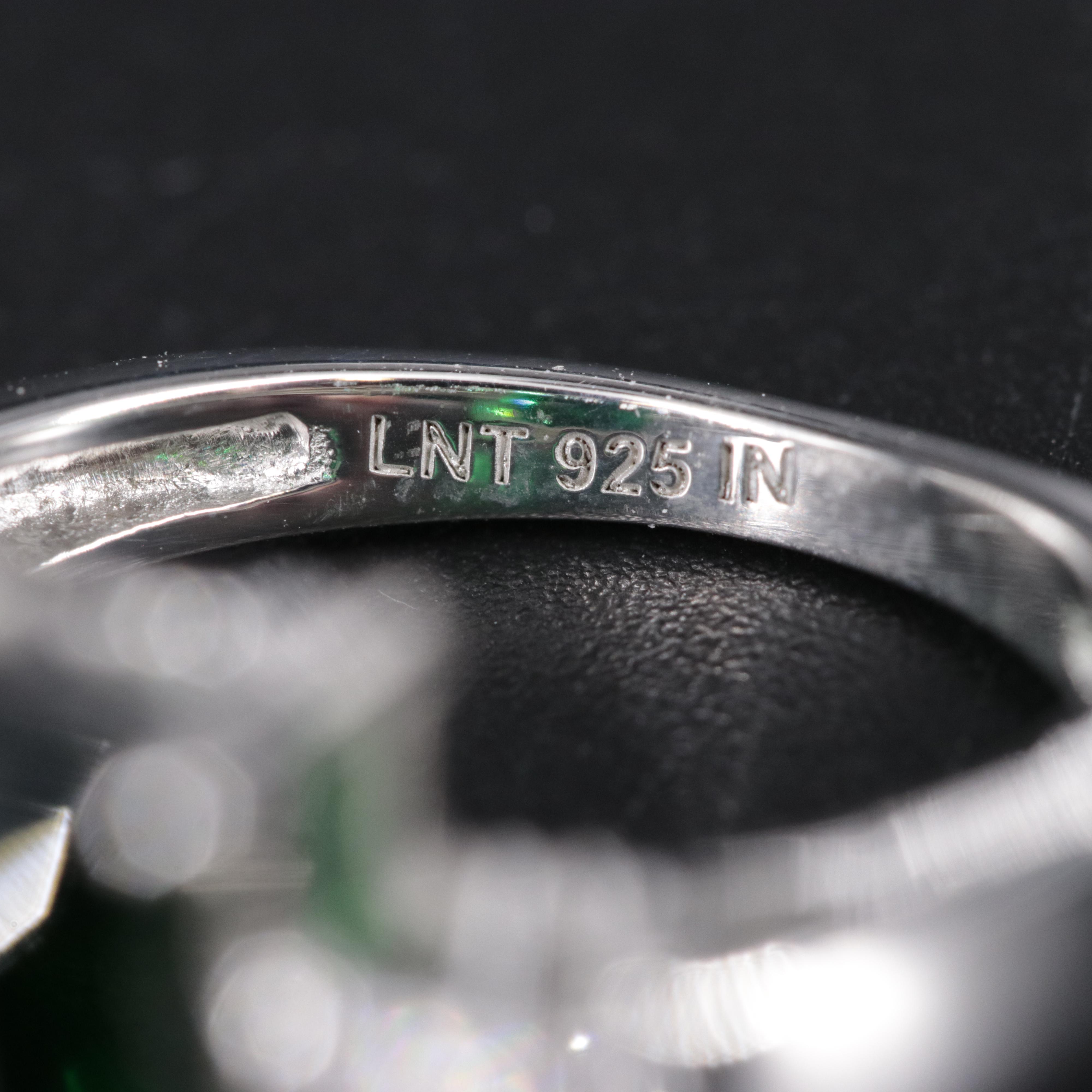 Sterling Emerald Ring