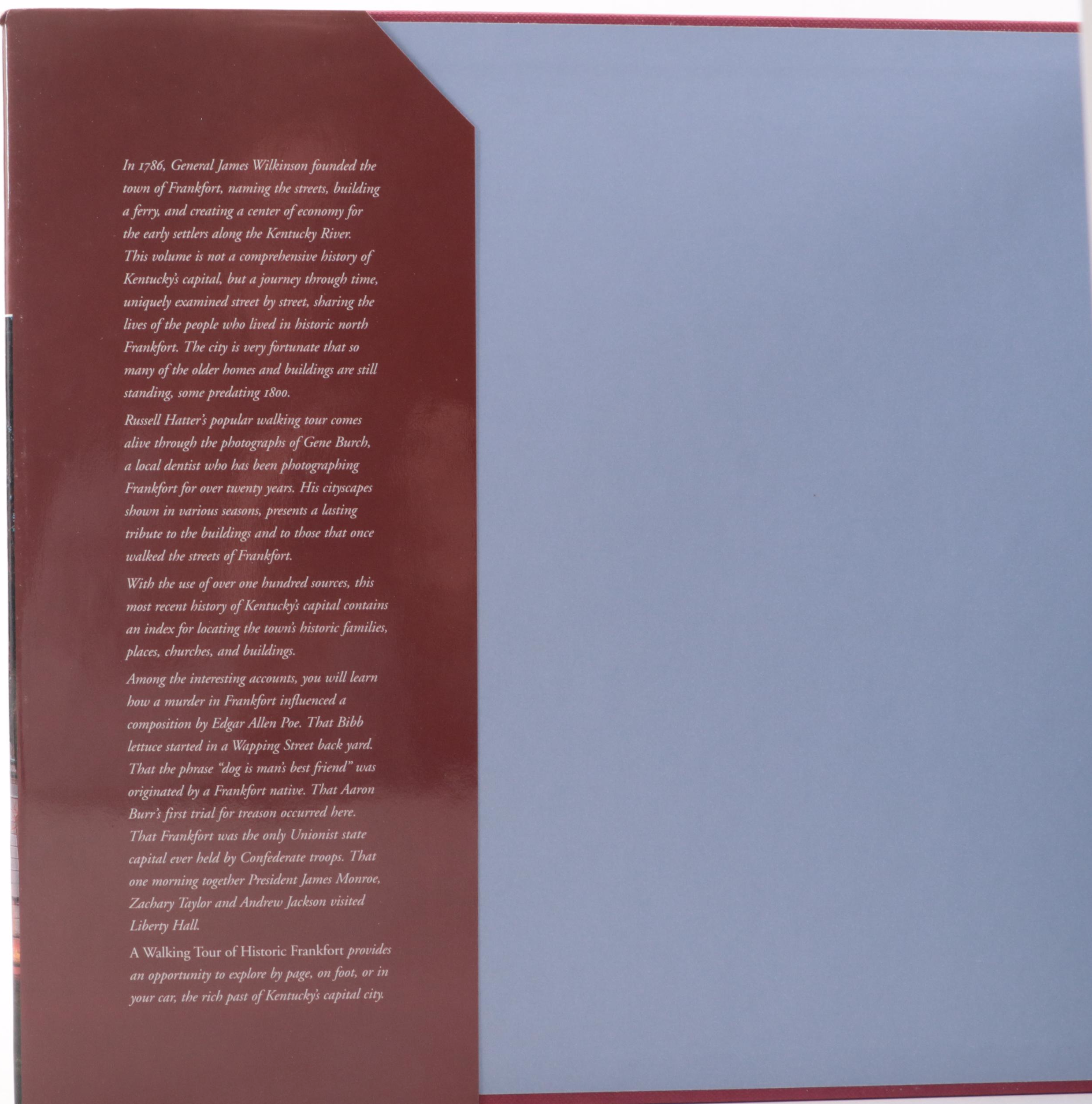 Signed "A Walking Tour of Historic Frankfort" by Russell Hatter and More