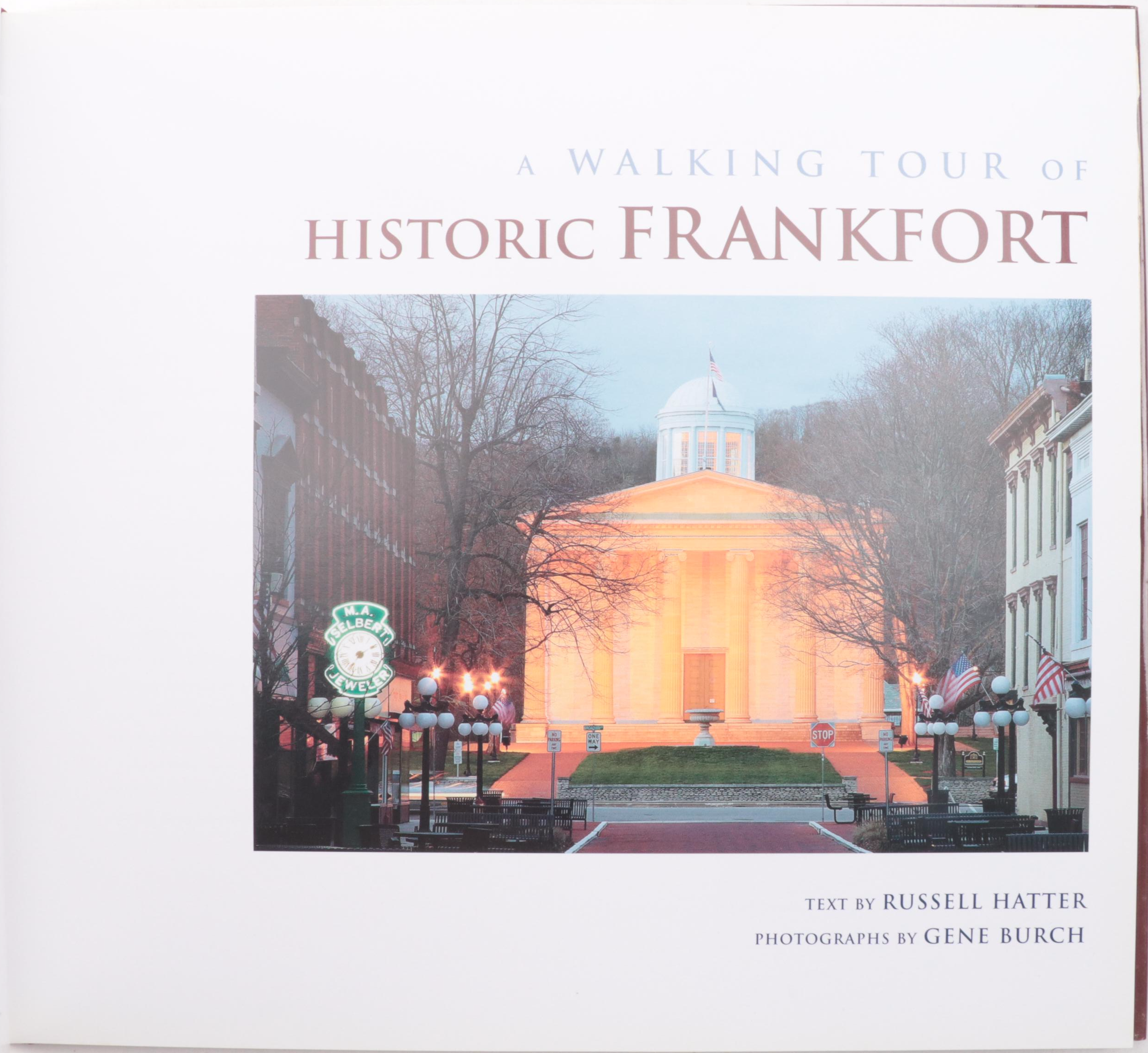 Signed "A Walking Tour of Historic Frankfort" by Russell Hatter and More