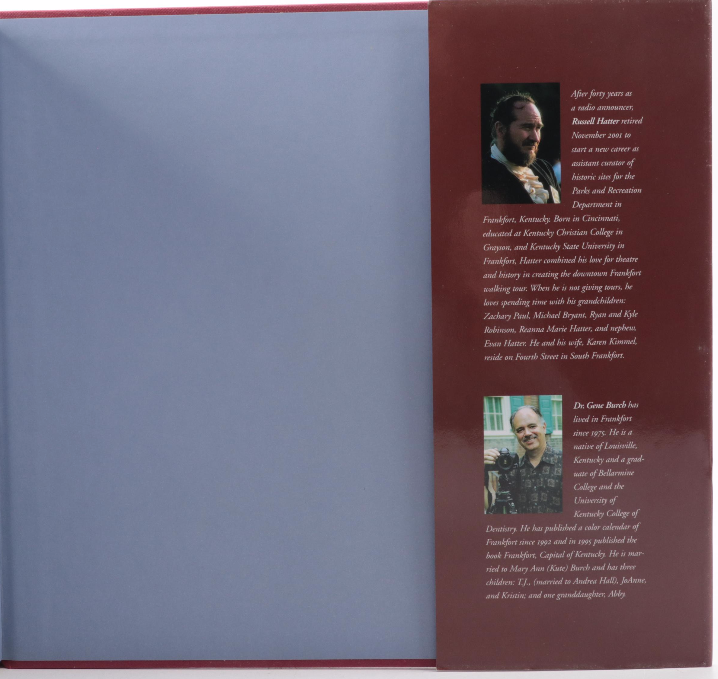 Signed "A Walking Tour of Historic Frankfort" by Russell Hatter and More