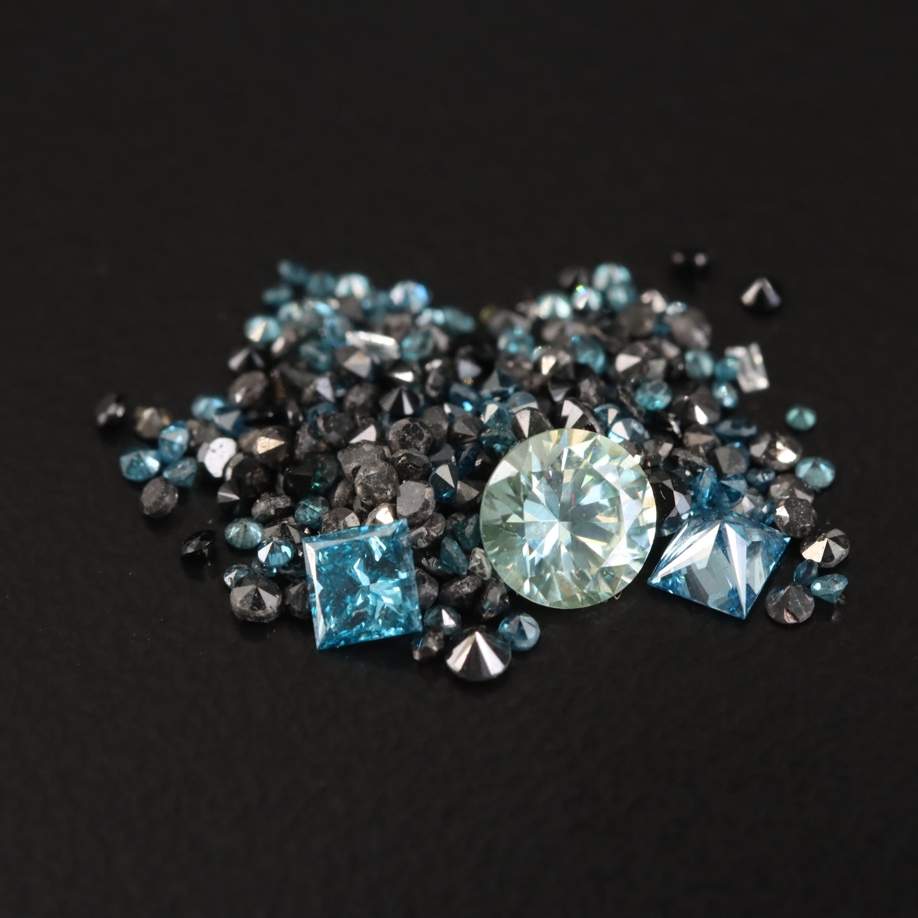 Loose 2.62 CTW Diamonds with Moissanite