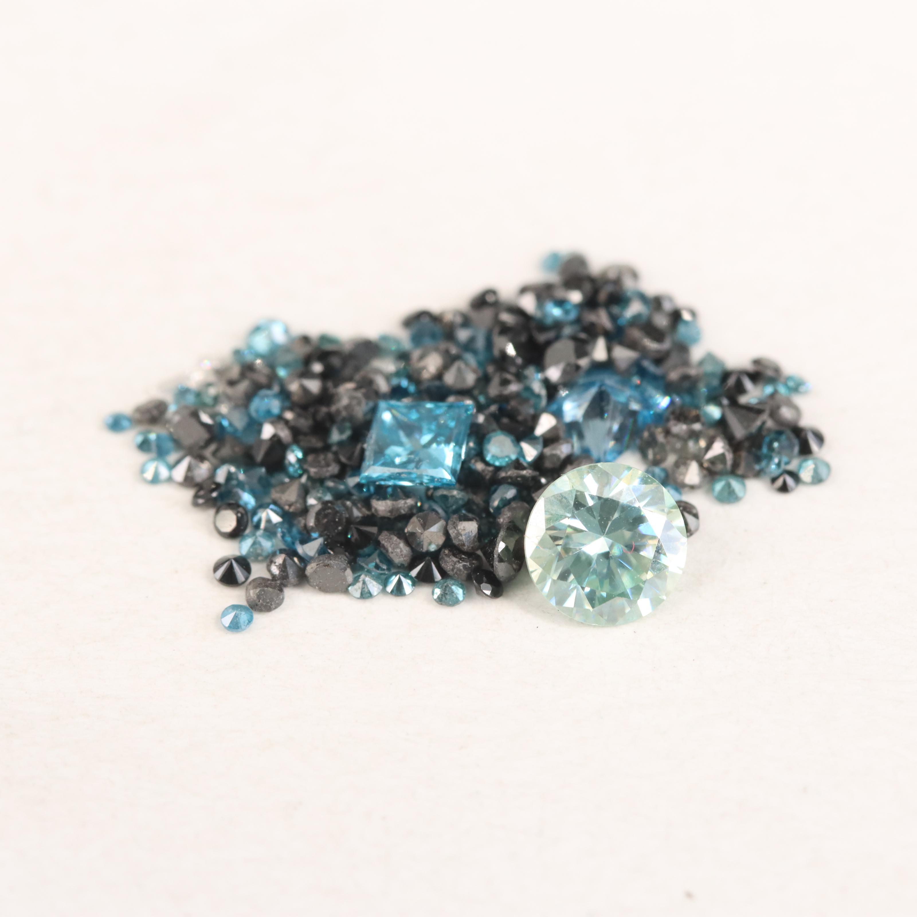 Loose 2.62 CTW Diamonds with Moissanite