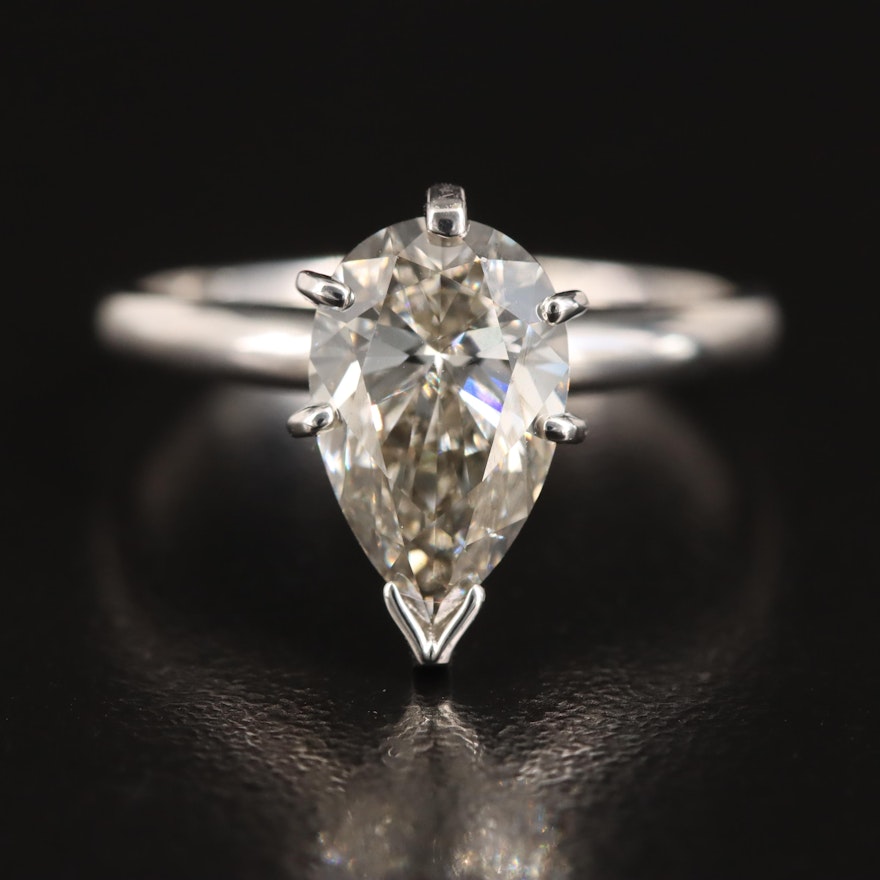 14K 2.02 CT Lab Grown Diamond Solitaire Ring