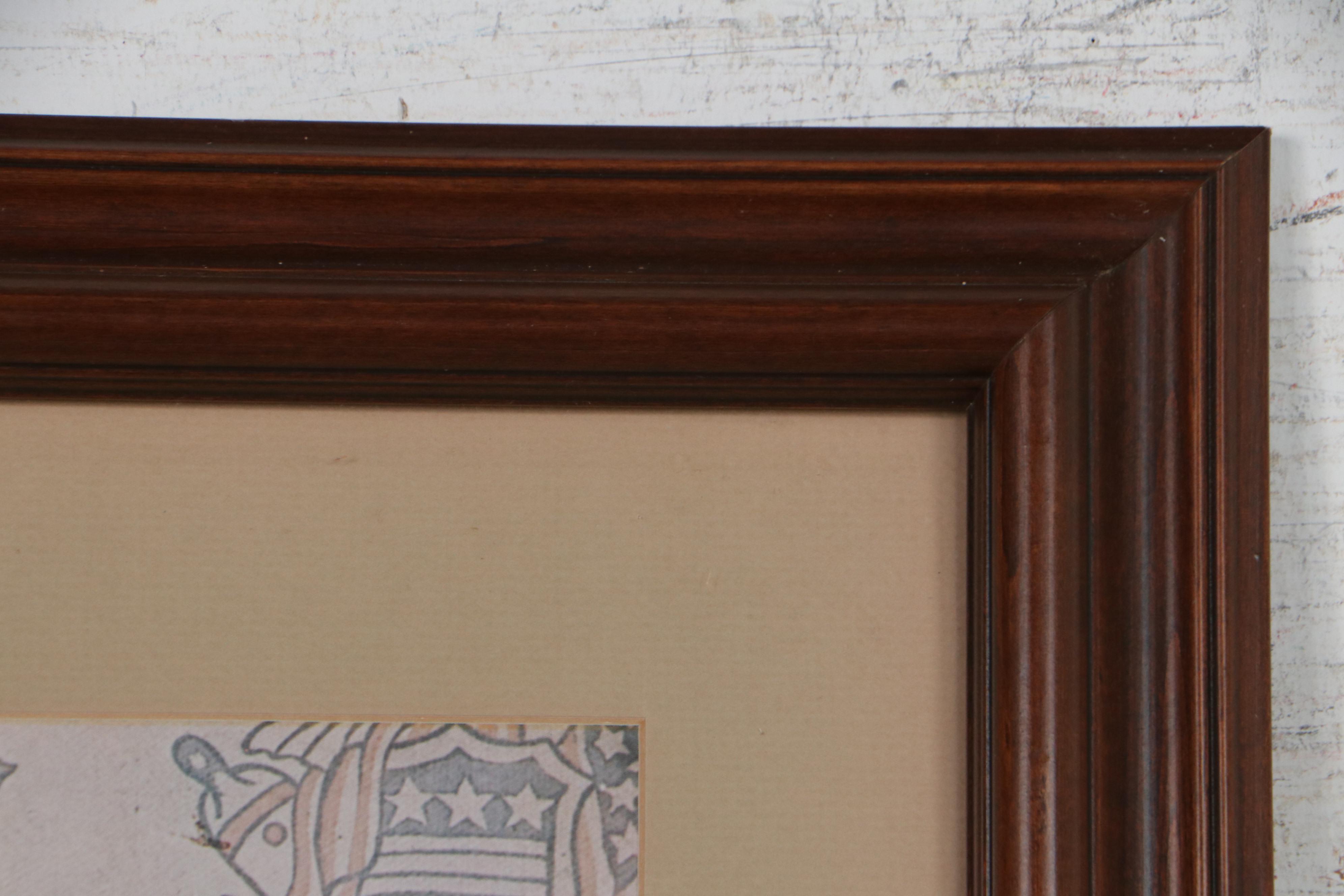 Offset Lithograph After Norman Rockwell "The Tattoo Artist"