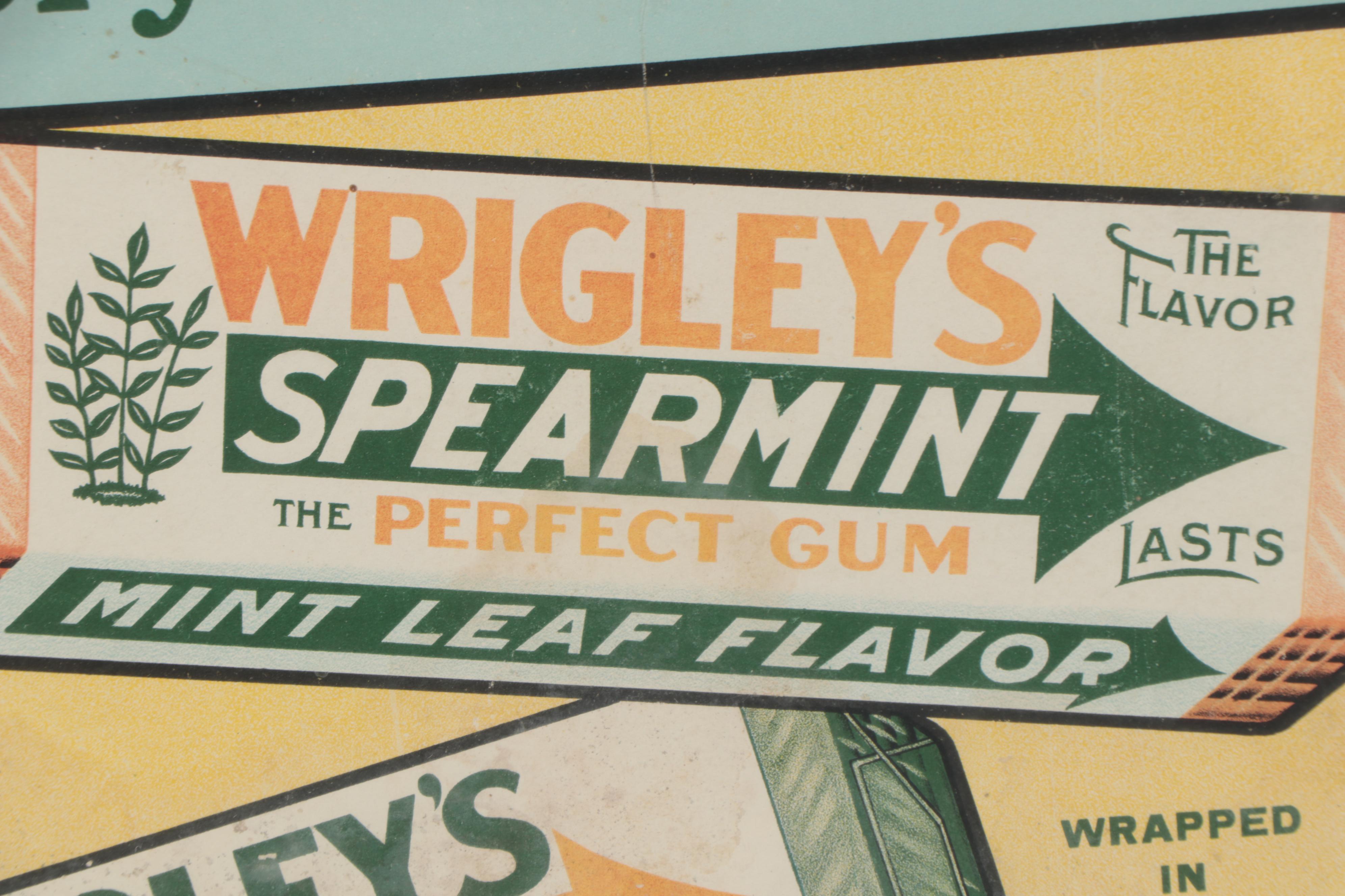 Lithograph Advertisement for Wrigley's Chewing Gum