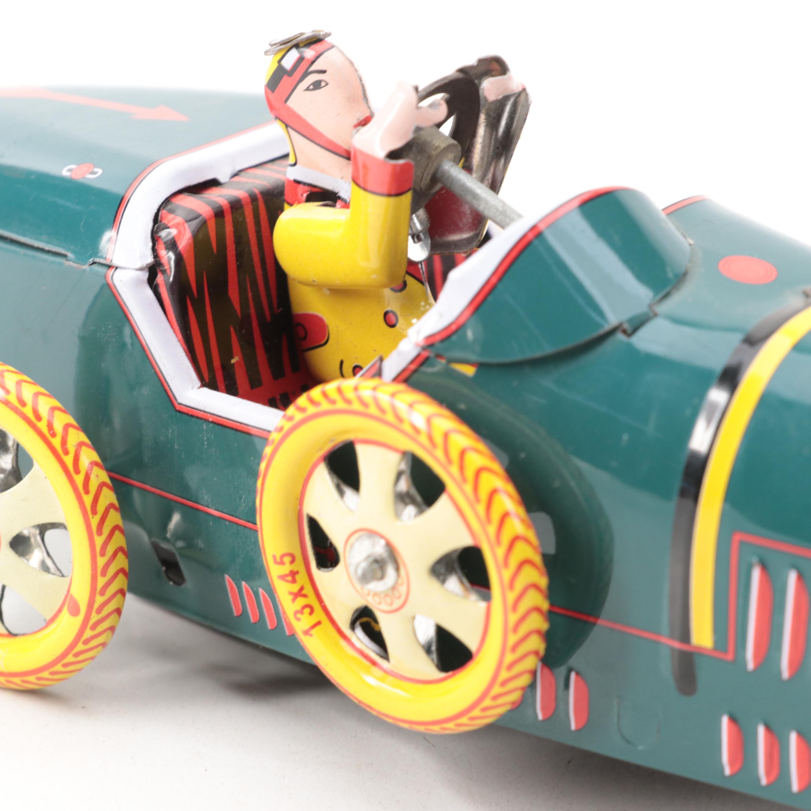 Schylling and Other Tin Lithograph Toy Cars, Contemporary