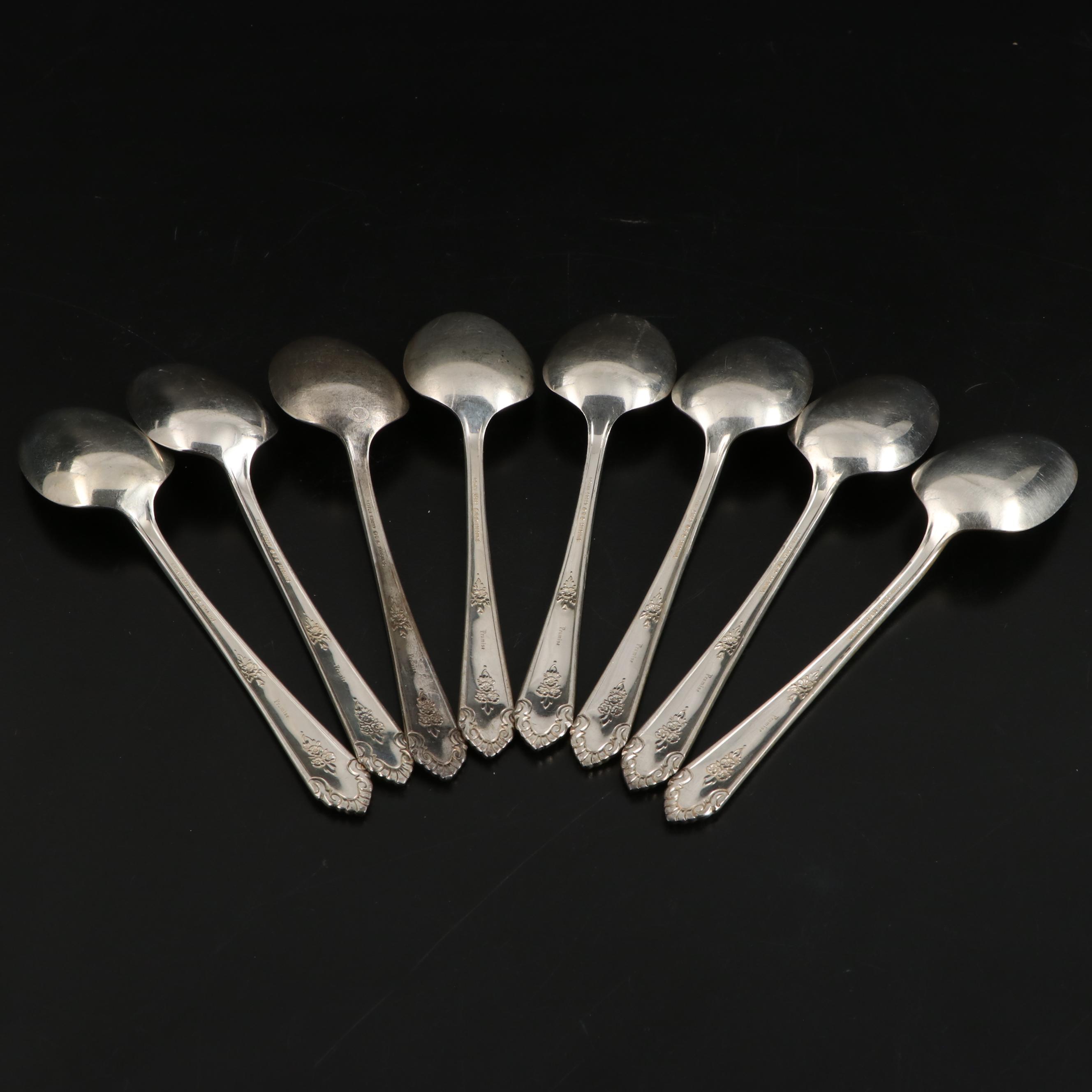 Royal Crest "Promise" Sterling Silver Flatware with Chest, Mid-20th Century