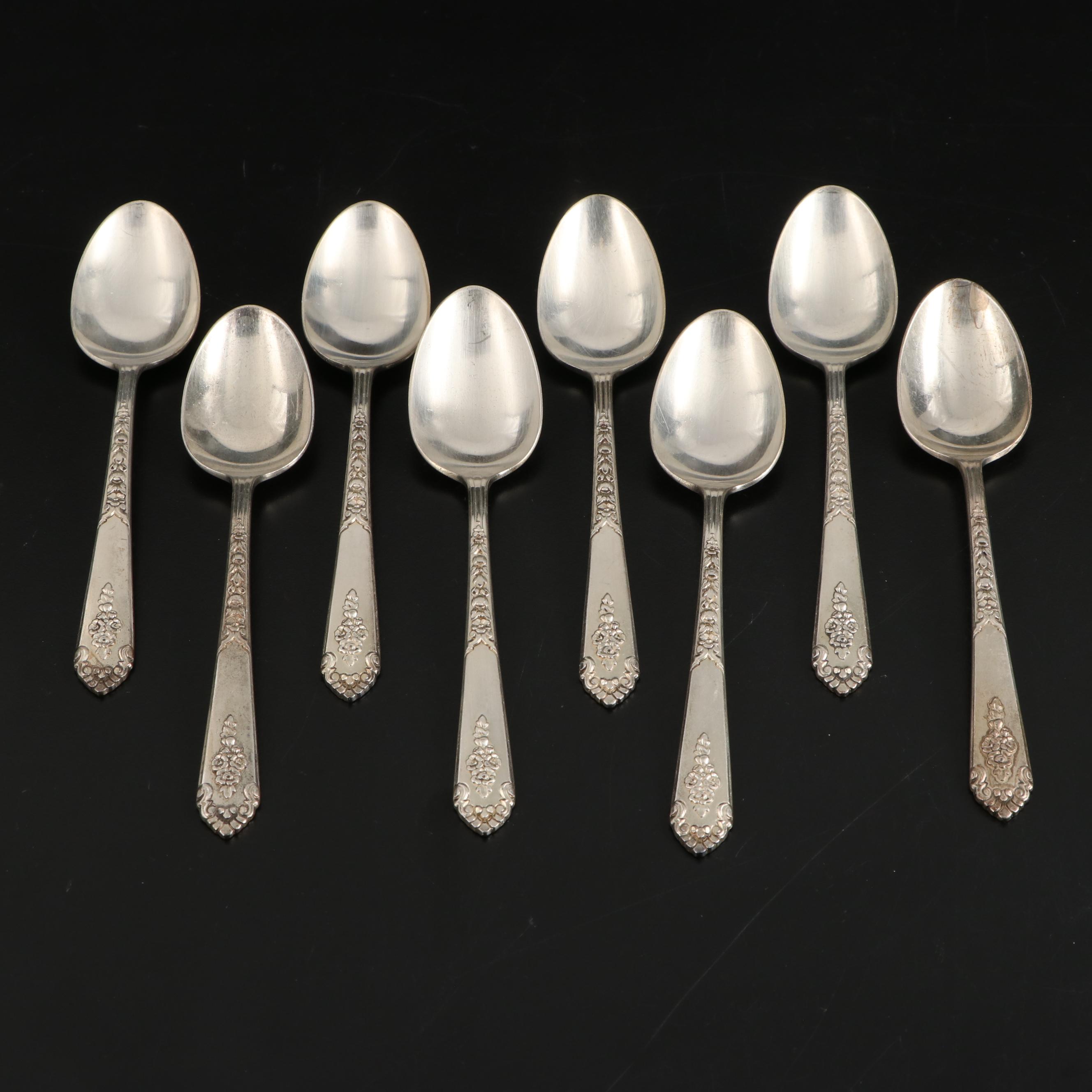 Royal Crest "Promise" Sterling Silver Flatware with Chest, Mid-20th Century