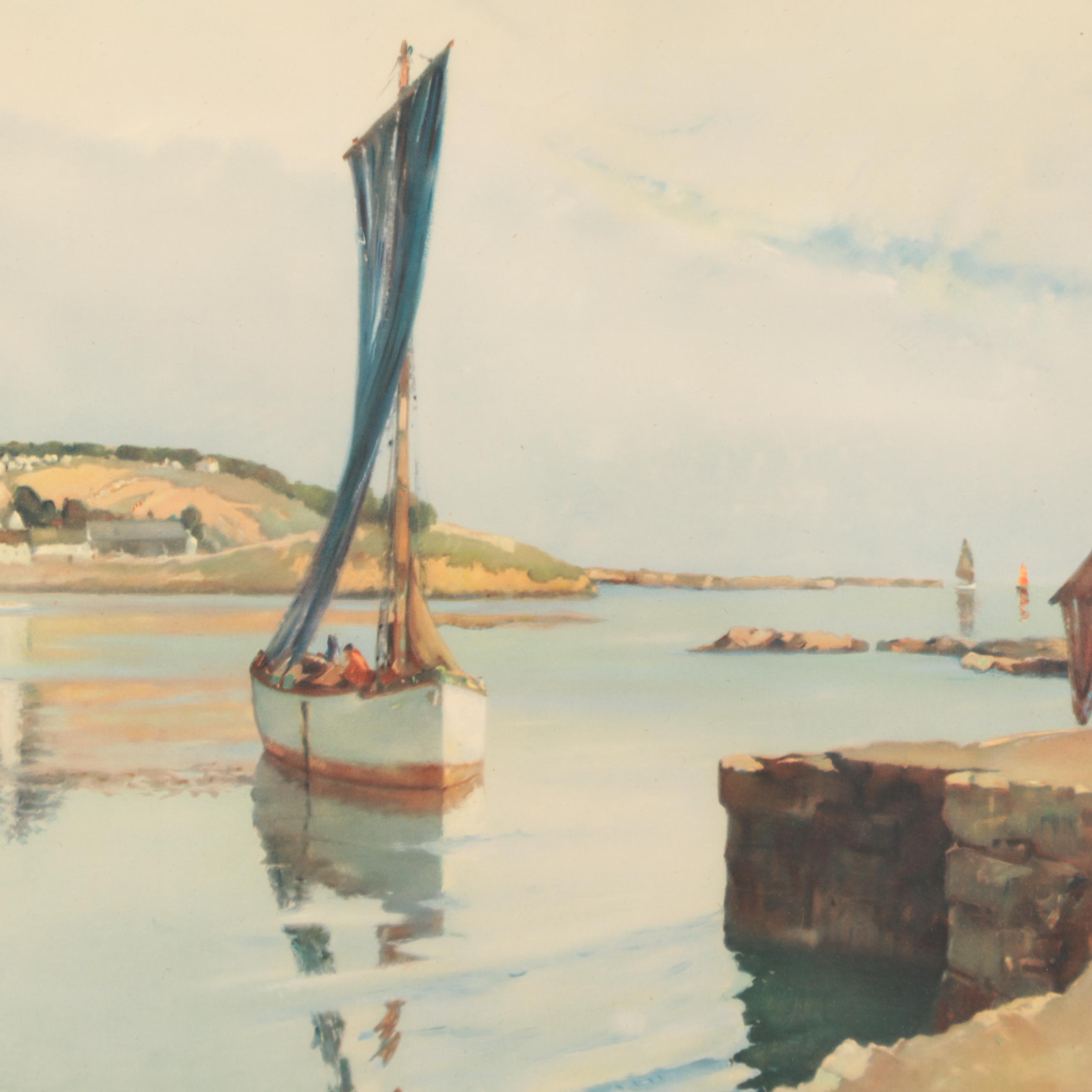 Offset Lithograph After Robert Henri Fouques, 1940