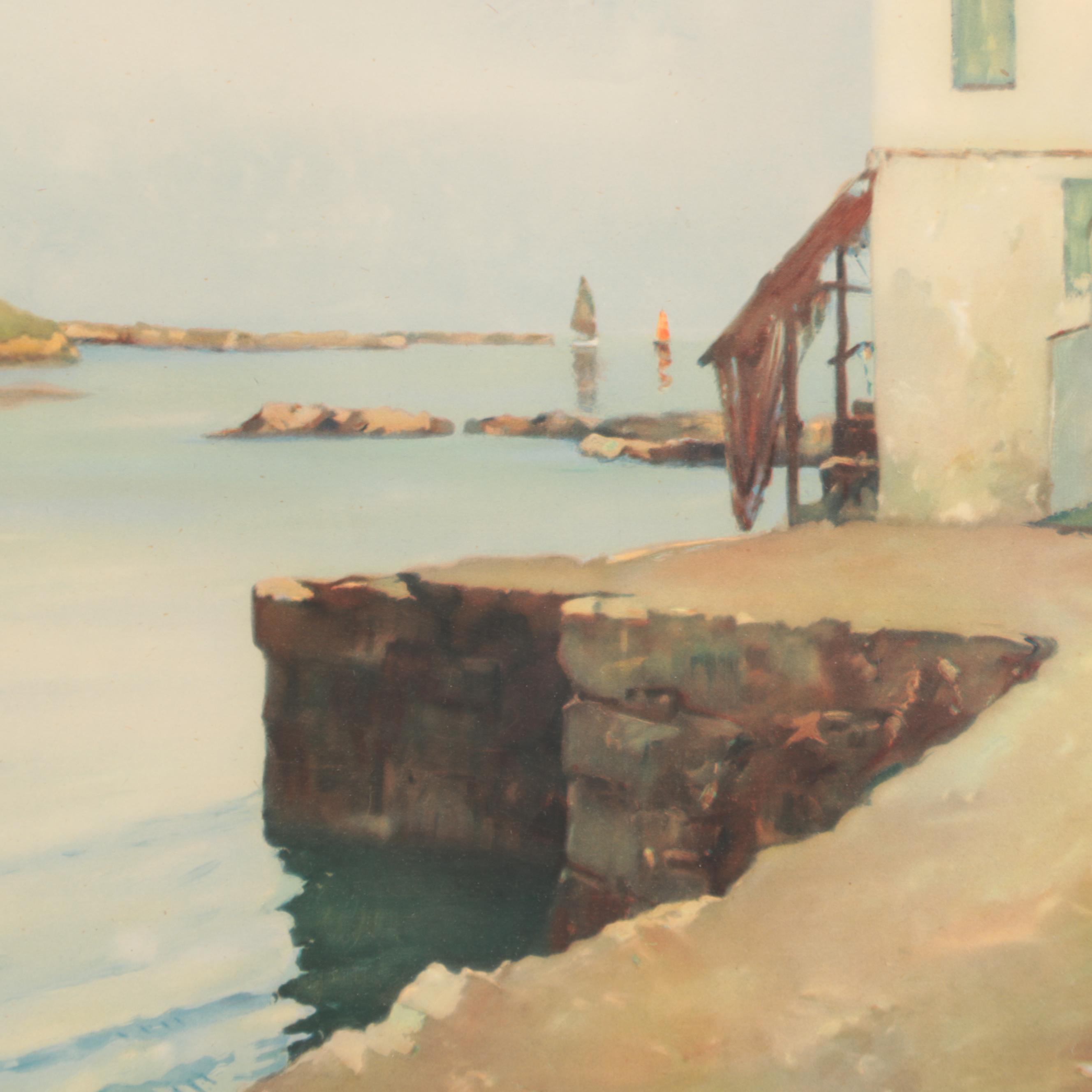 Offset Lithograph After Robert Henri Fouques, 1940